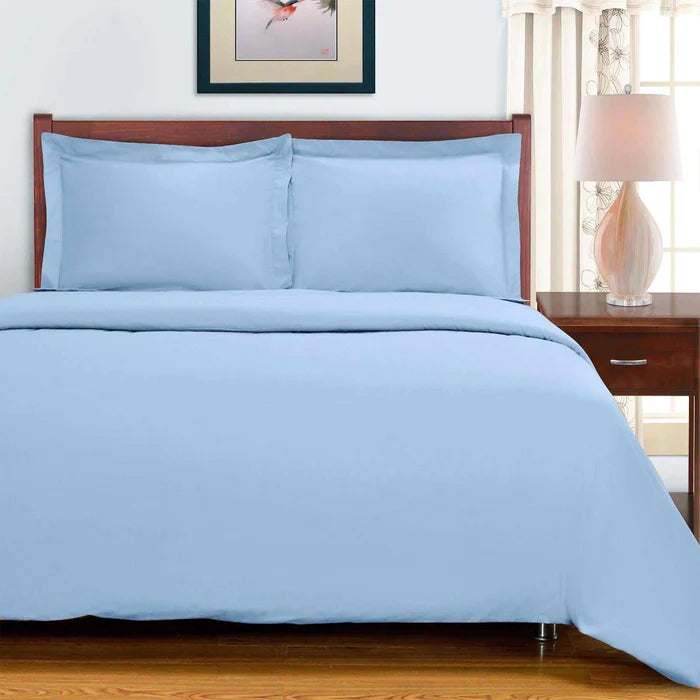Egyptian Cotton 700 Thread Count Solid Duvet Cover Set - Blue Nile Mills