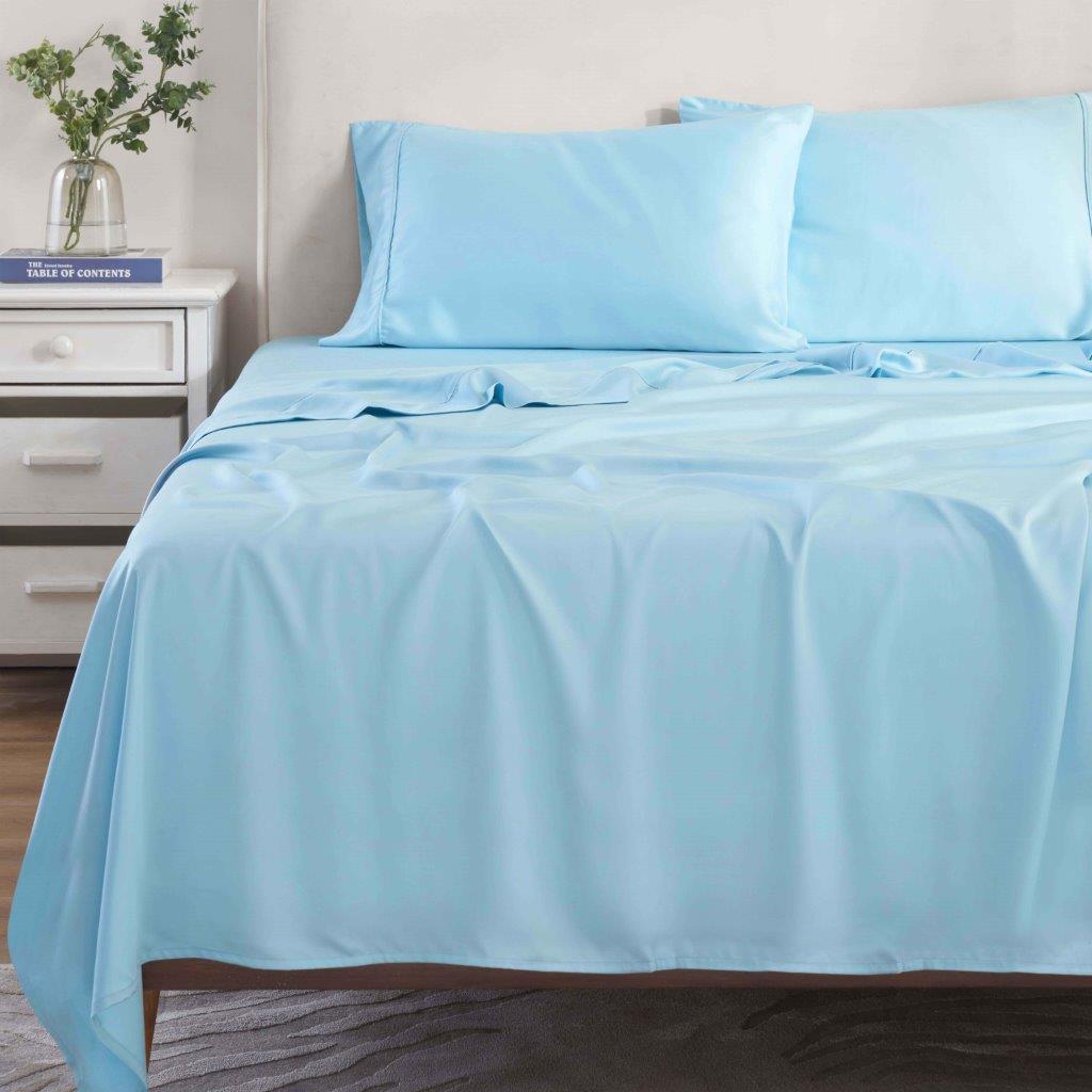 Modal from Beechwood 300 Thread Count Solid Deep Pocket Sheet Set - Blue Nile Mills