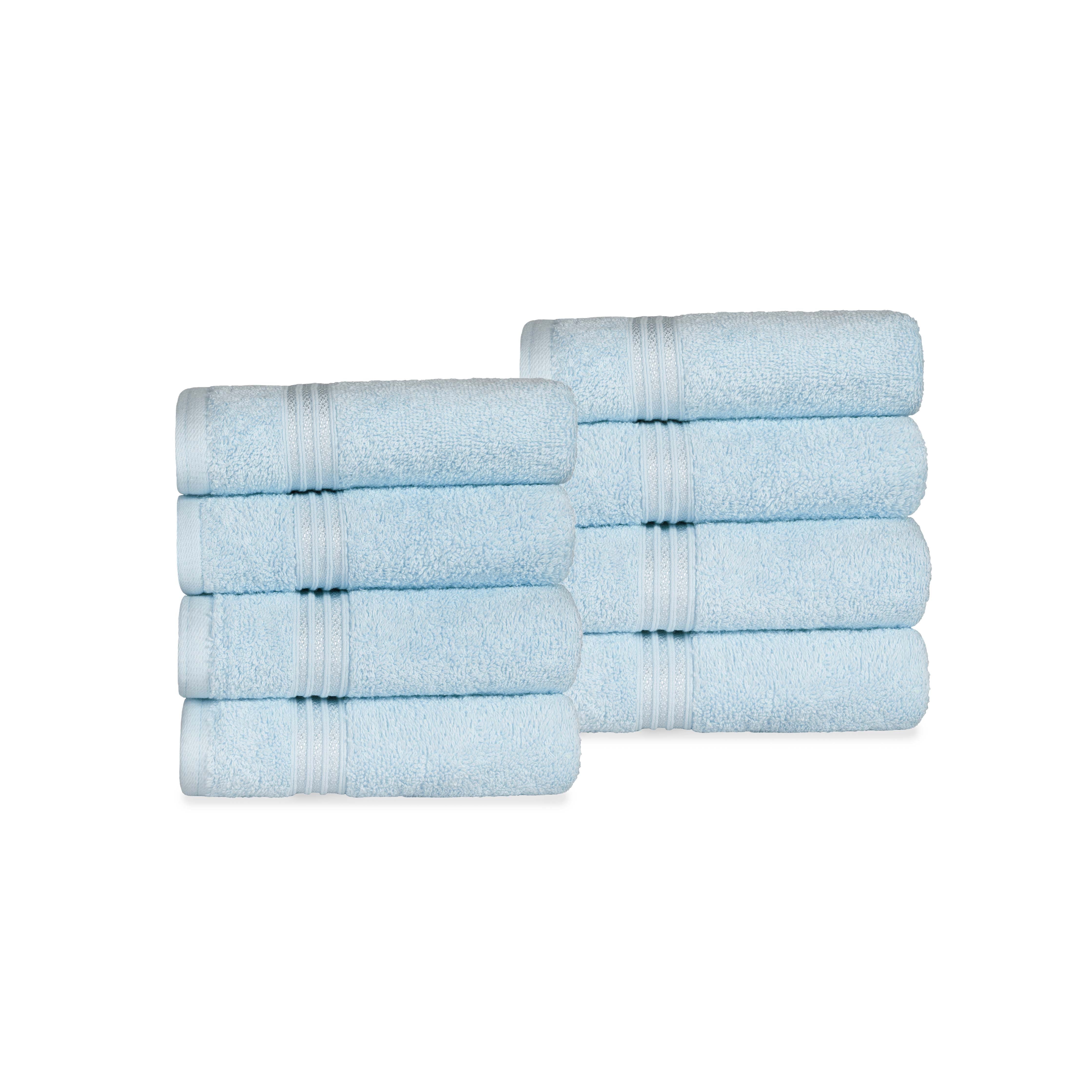 Heritage Egyptian Cotton Hand Towel Set of 8 - Blue Nile Mills