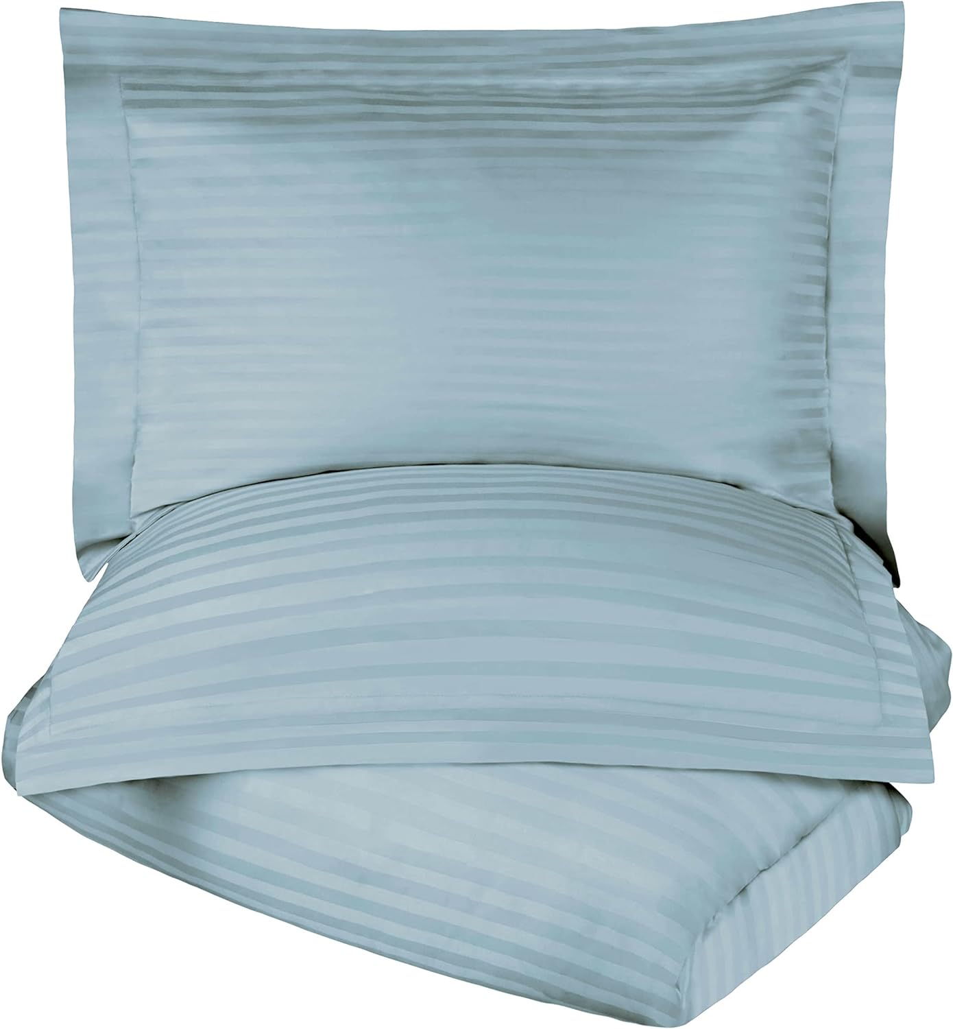 Egyptian Cotton 300 Thread Count Striped Duvet Cover Set - Blue Nile Mills