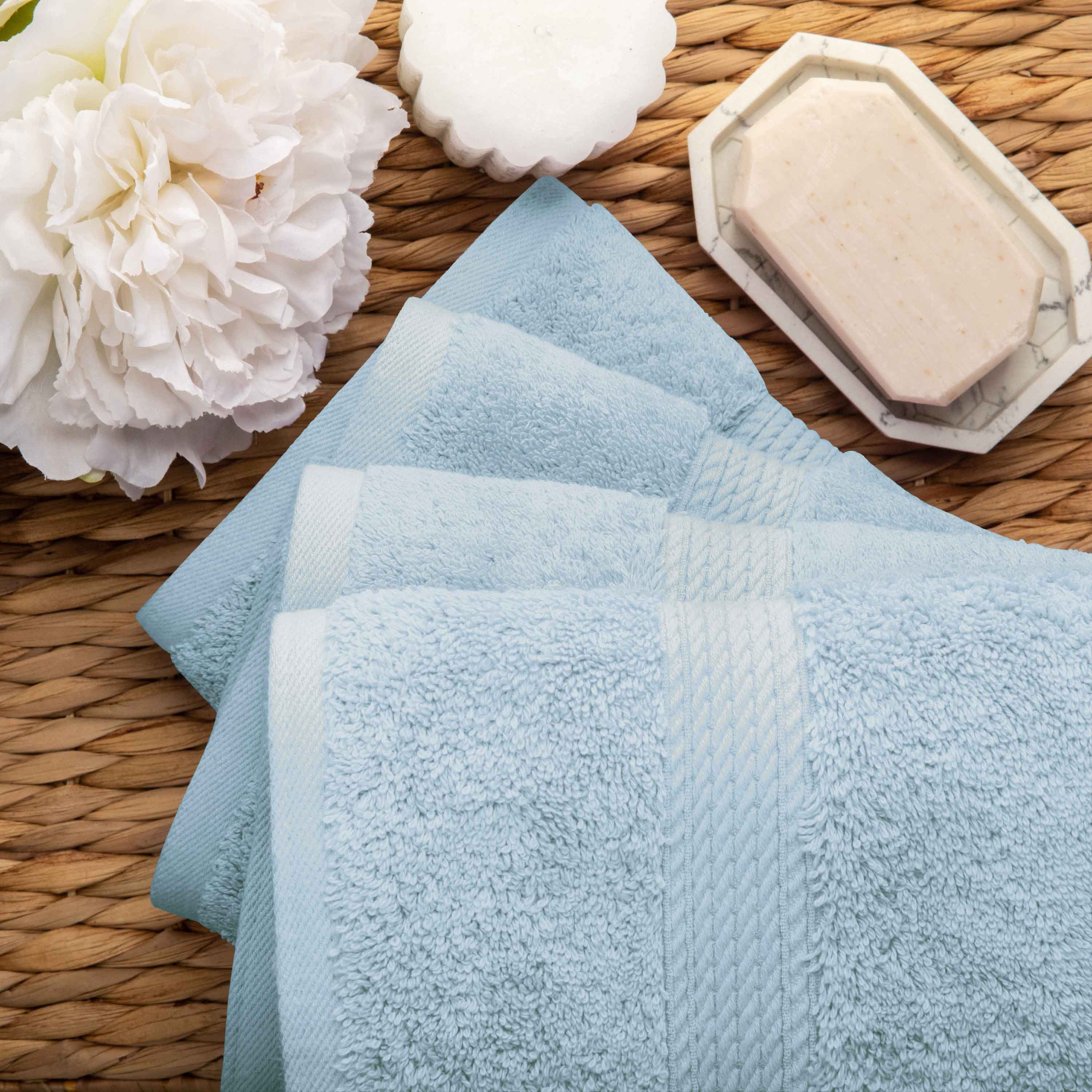 Egyptian Cotton Pile Plush Heavyweight Luxury Soft 6-Piece Towel Set - Blue Nile Mills