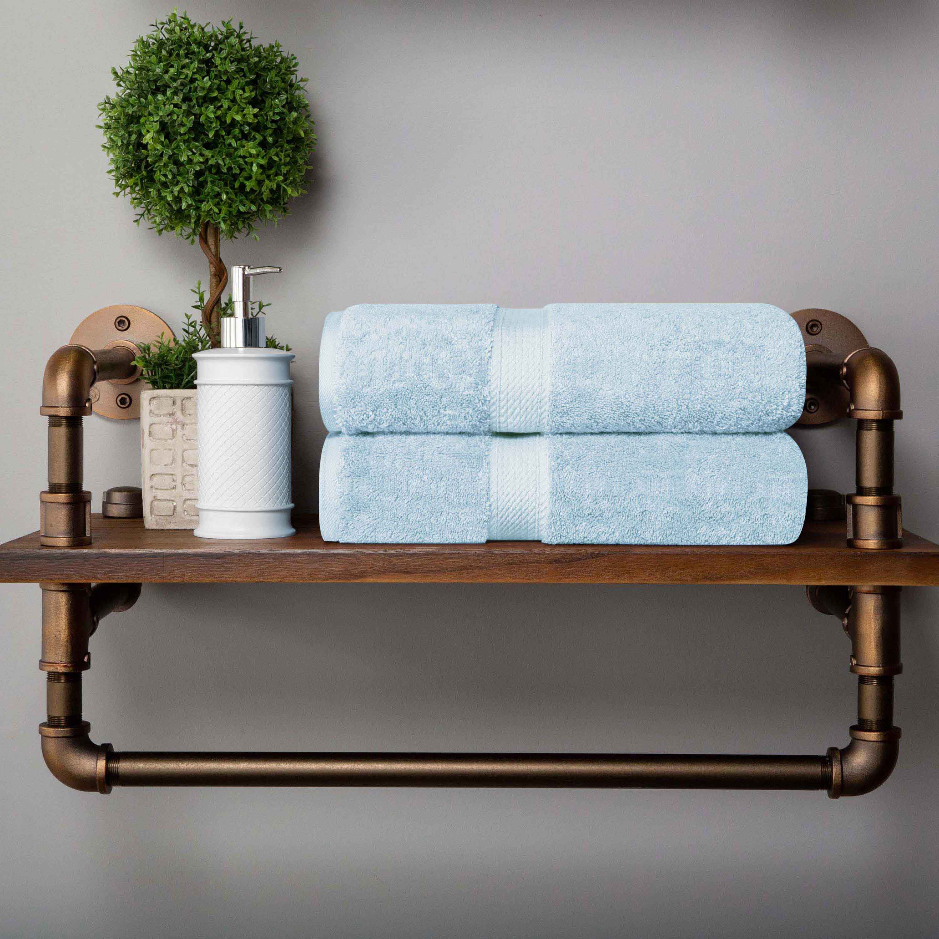 Madison Egyptian Cotton Pile 2 Piece Bath Towel Set - Blue Nile Mills