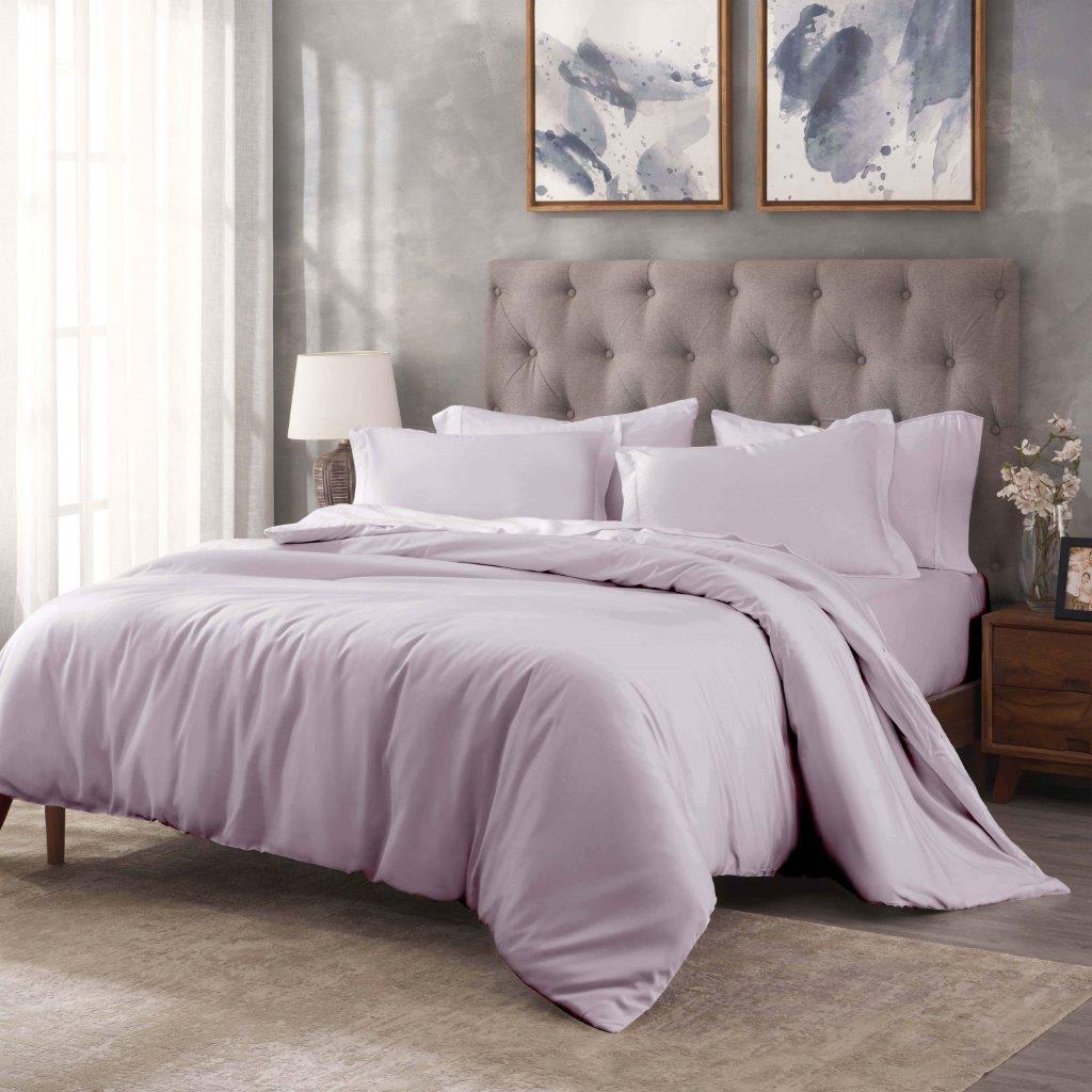 Egyptian Cotton 400 Thread Count Solid Duvet Cover Set - Blue Nile Mills