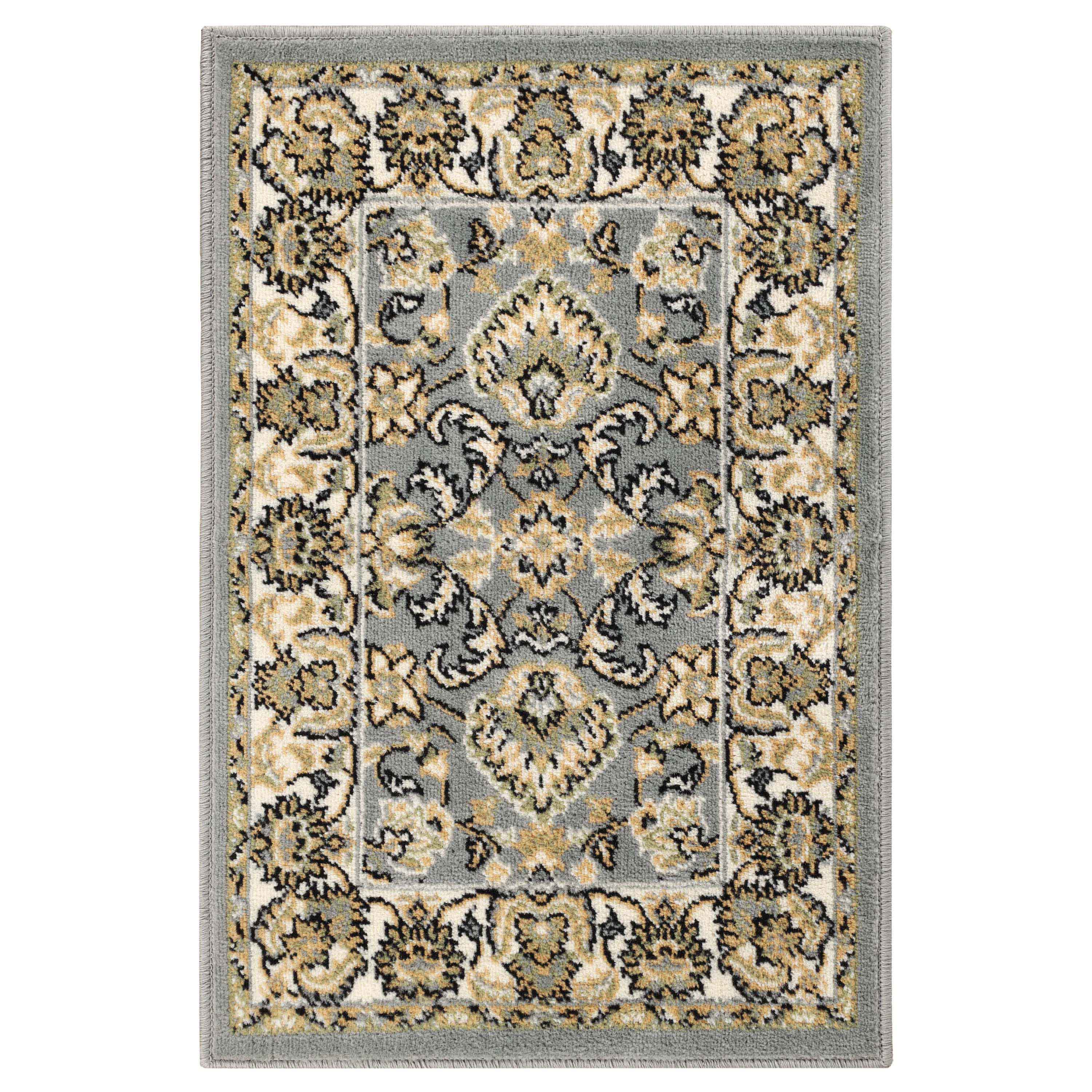 Lille Elegant Floral Indoor Area Rug Or Runner Rug - Blue Nile Mills