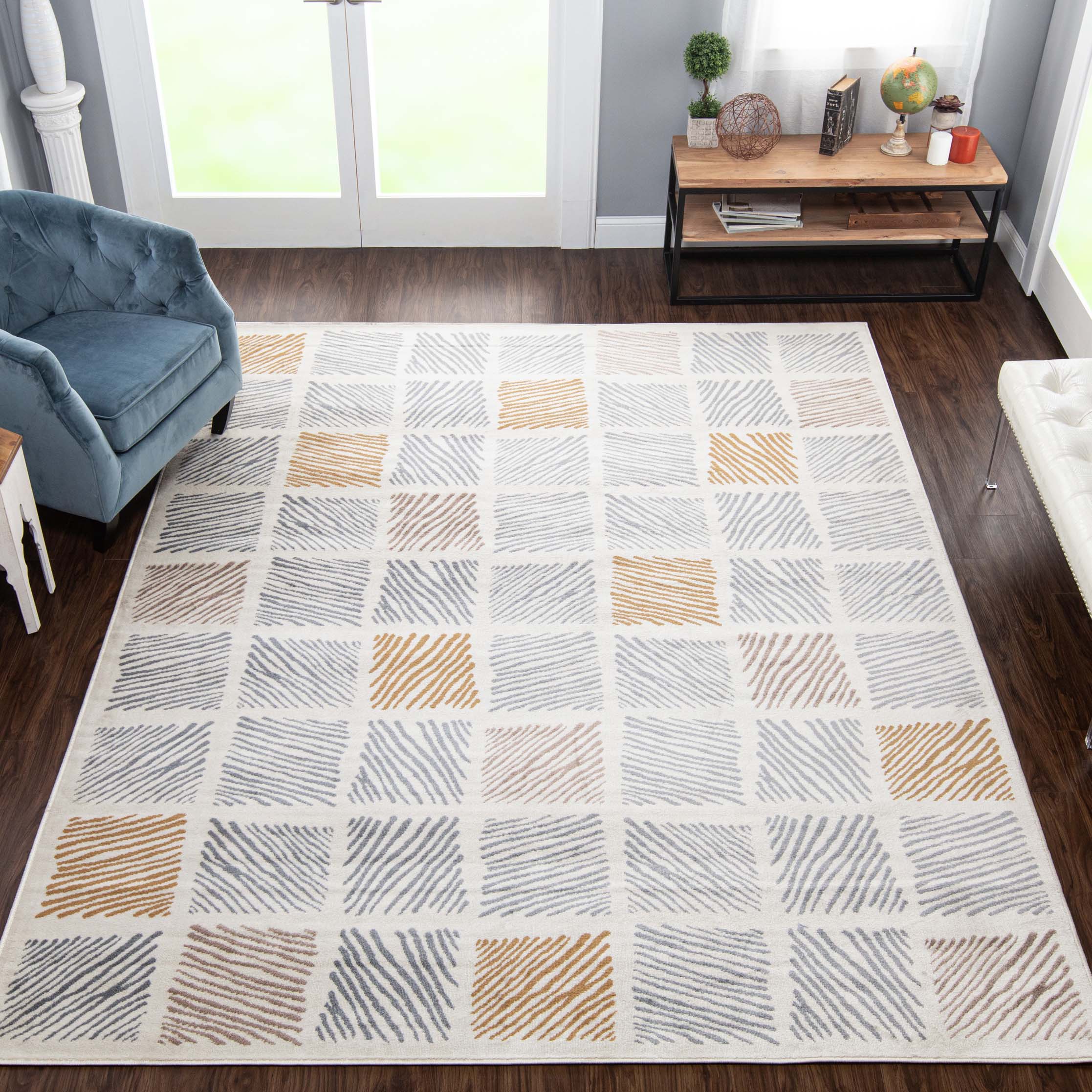 Lysandra Modern Geometric Indoor Area Rug Or Runner Rug - Blue Nile Mills