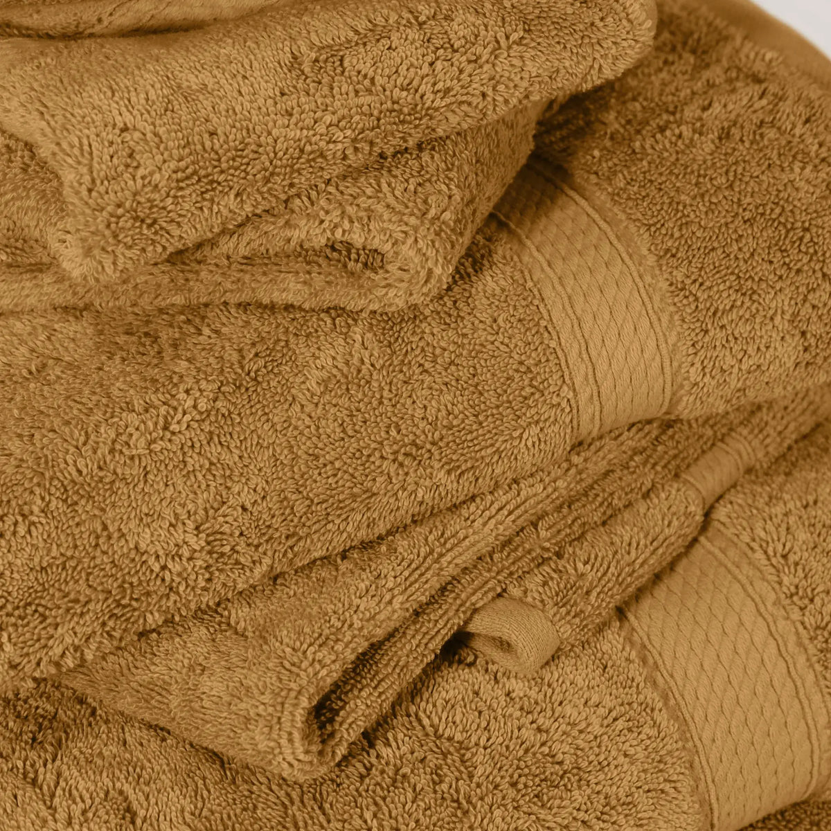 Egyptian Cotton Pile Plush Heavyweight Soft 4 Piece Bath Towel Set