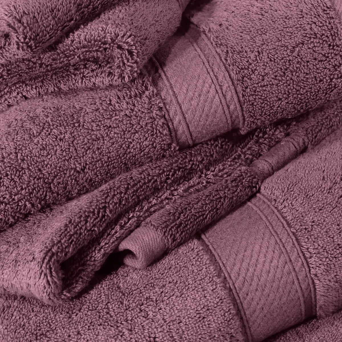 Egyptian Cotton Pile Plush Heavyweight Soft 4 Piece Bath Towel Set