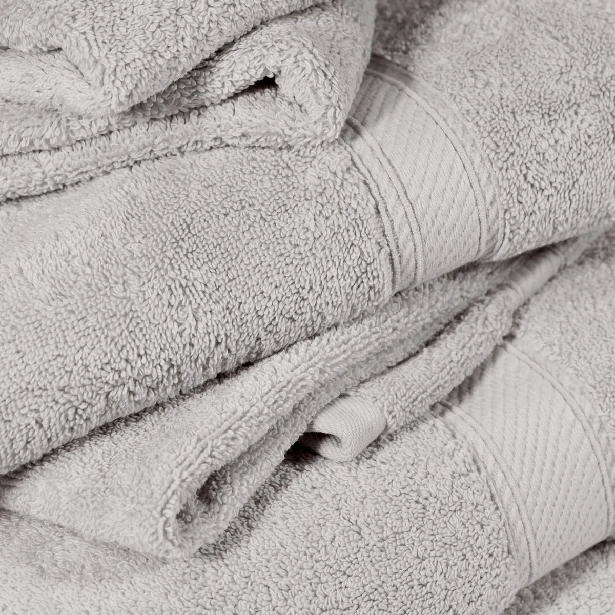 Egyptian Cotton Pile Plush Heavyweight Soft 4 Piece Bath Towel Set