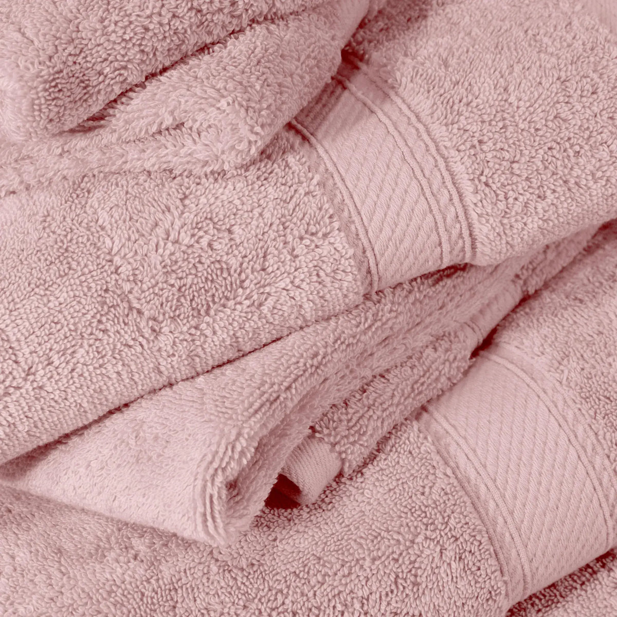 Egyptian Cotton Pile Plush Heavyweight Soft 4 Piece Bath Towel Set