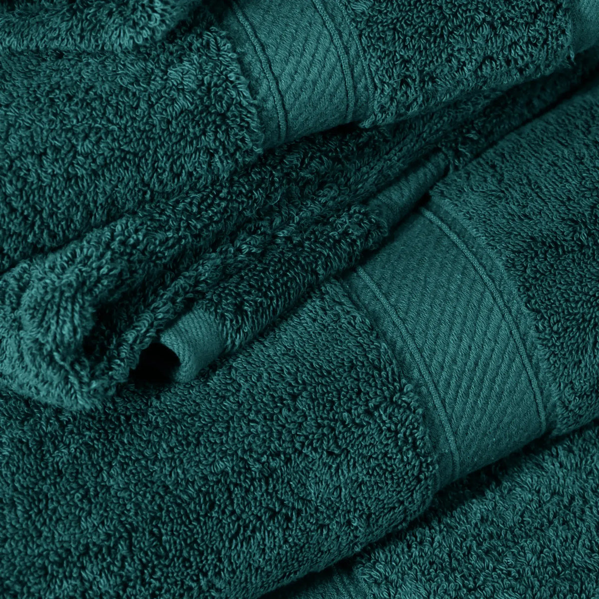 Egyptian Cotton Pile Plush Heavyweight Soft 4 Piece Bath Towel Set