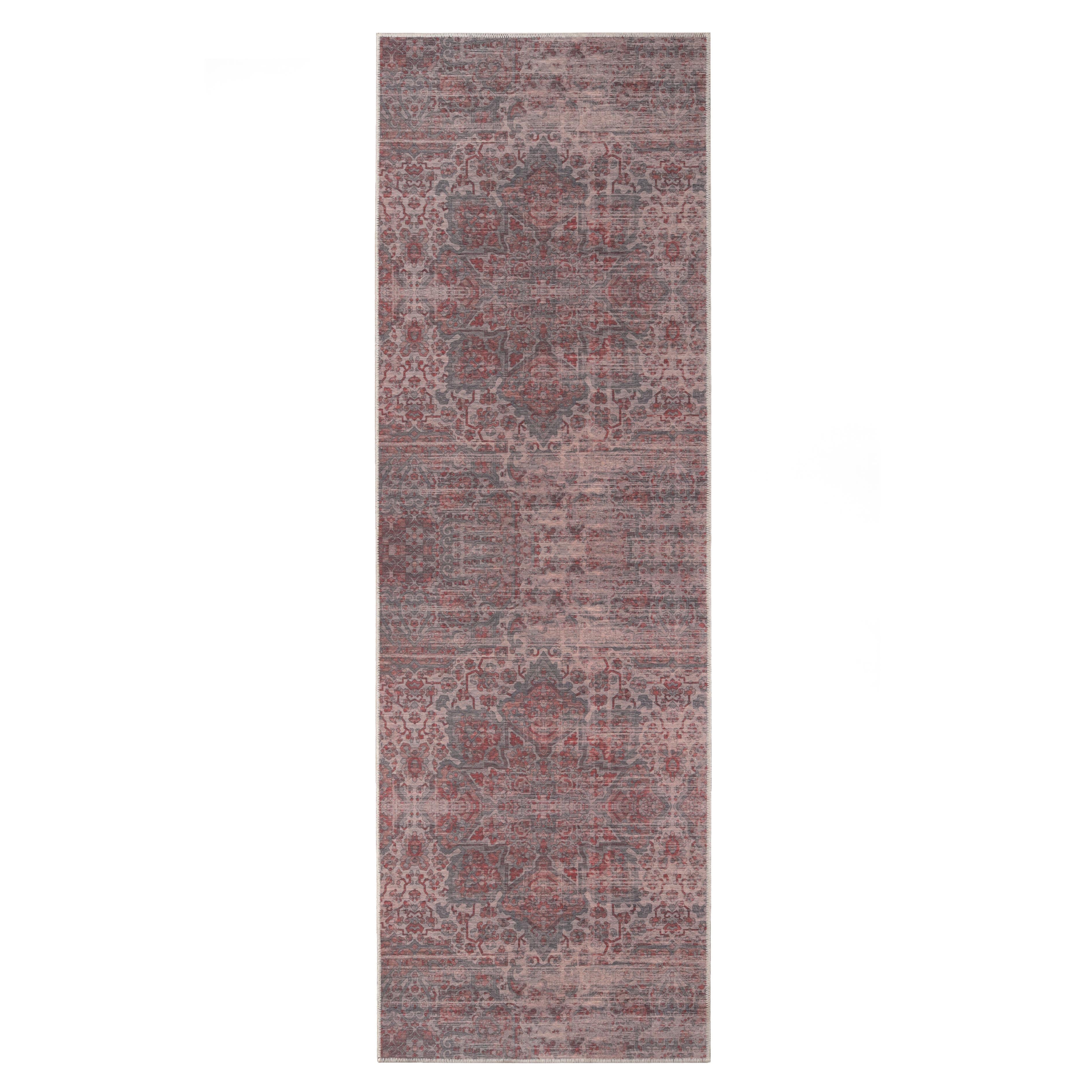 Manakin Boho Non-Slip Machine Washable Indoor Area Rug or Runner Rug - Blue Nile Mills