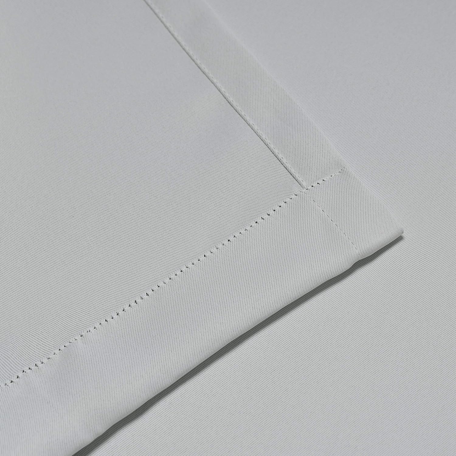 Grommet Room Darkening Solid Blackout Curtains, Set of 2 - Blue Nile Mills