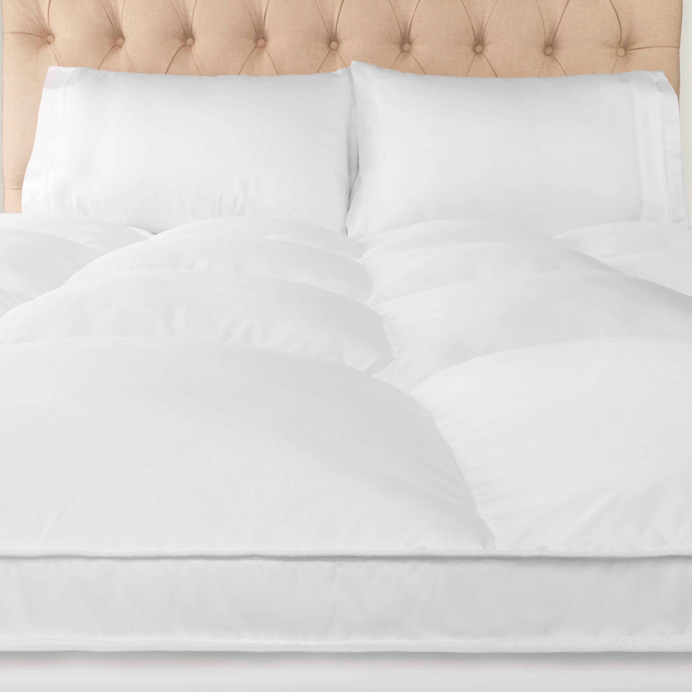 Hypoallergenic Down Alternative 2 Inch Deep Mattress Topper Cover - Blue Nile Mills