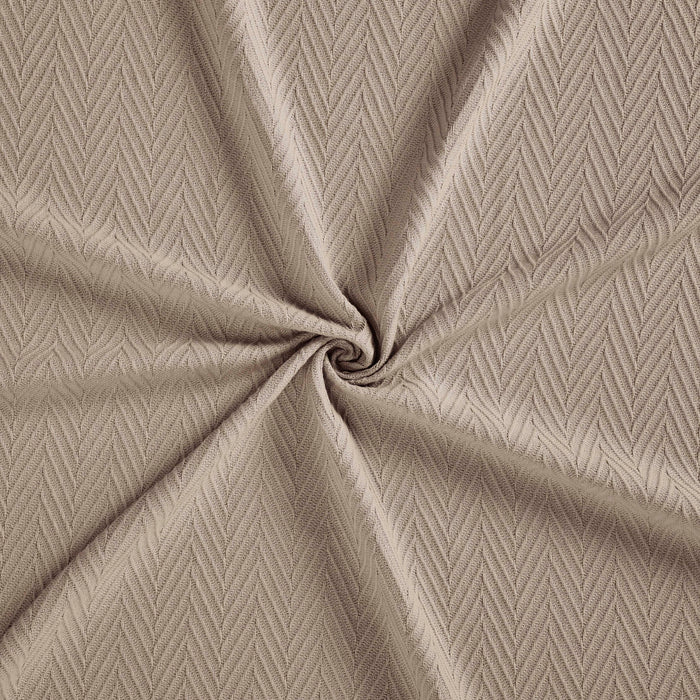All-Season Chevron Cotton Bed Blanket & Sofa Throw -Khaki