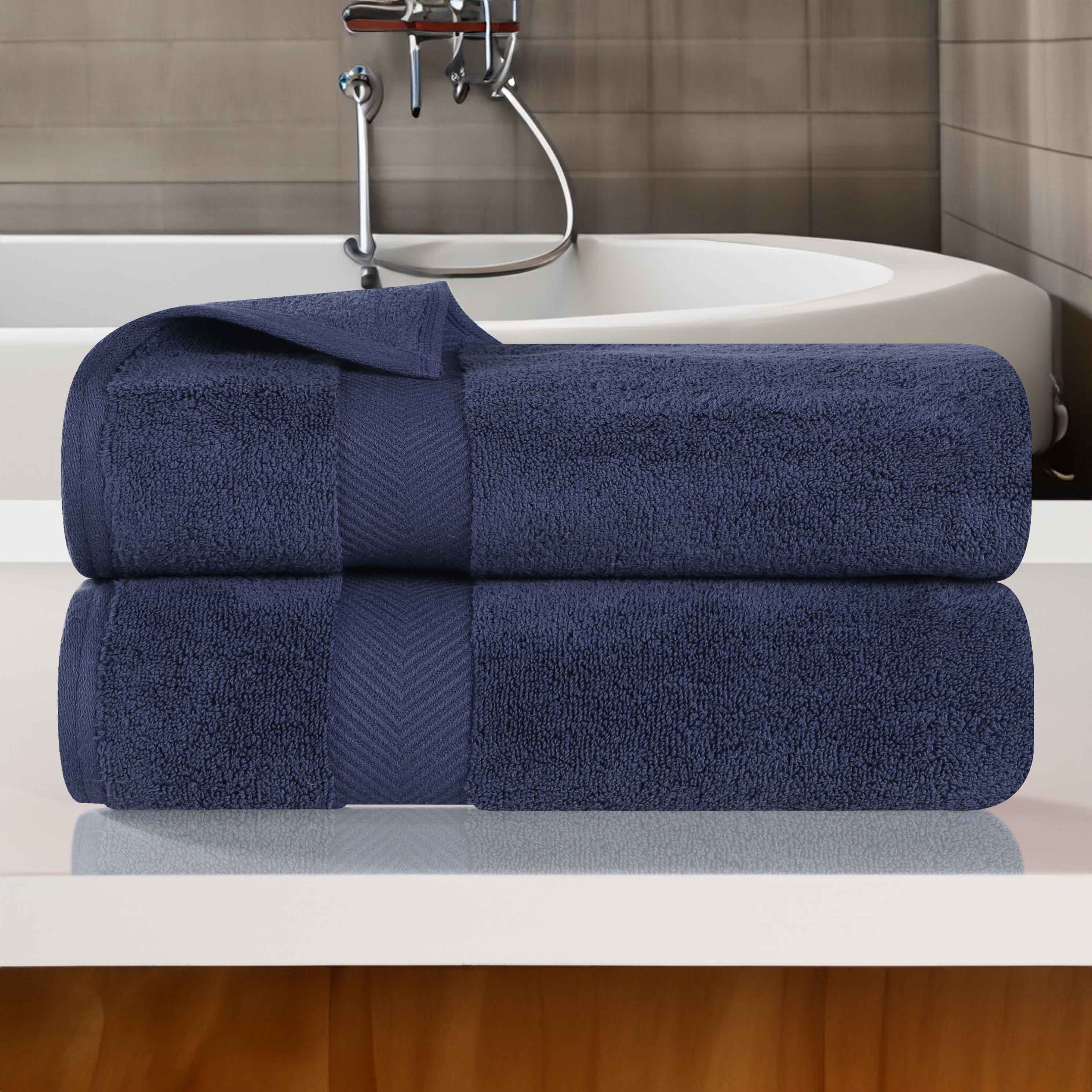 Zero Twist Cotton 2 Piece Bath Towel Set - Blue Nile Mills