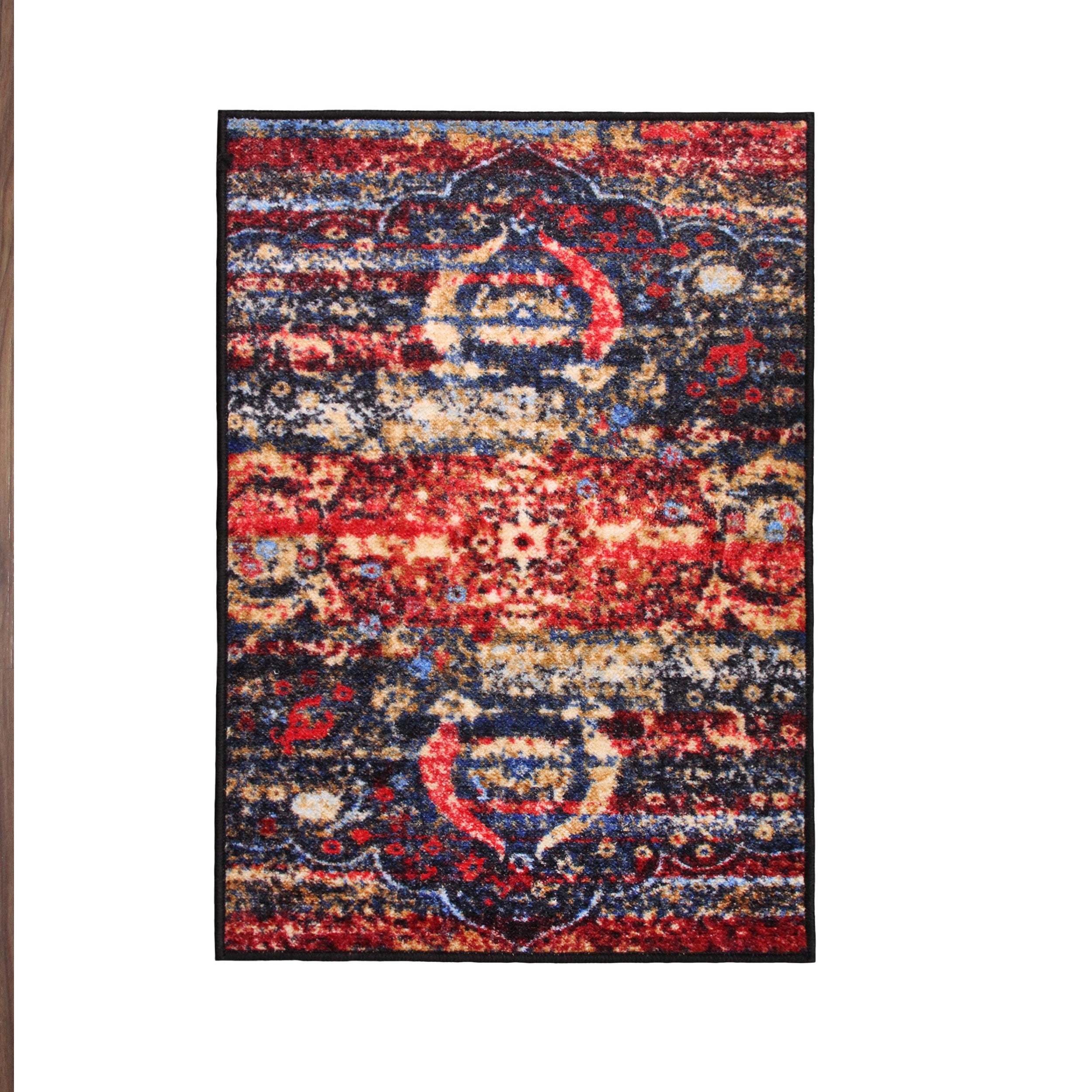 Oswell Medallion Non-Slip Washable Indoor Area Rug or Runner - Blue Nile Mills