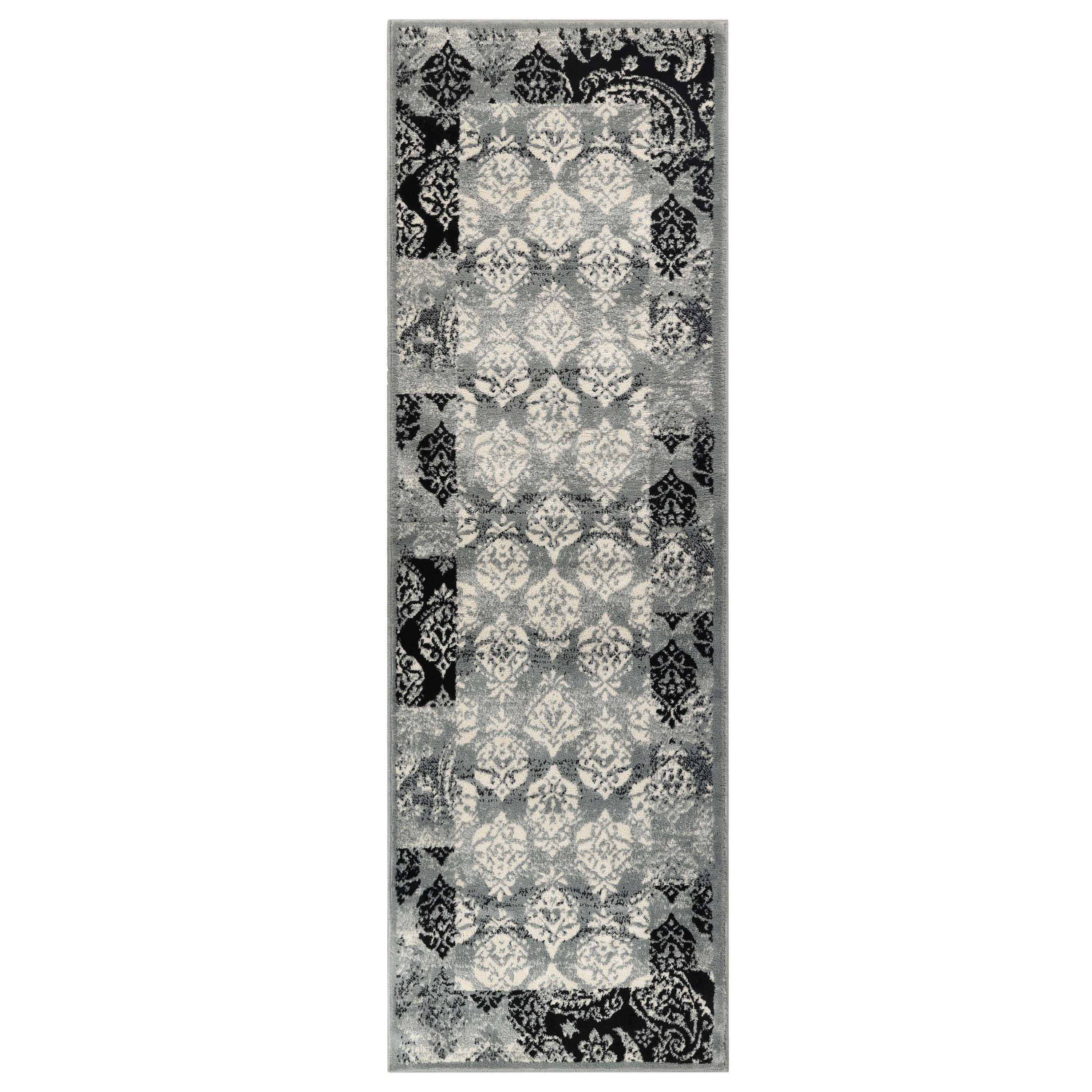 Mystique Modern Damask Indoor Area Rugs Or Runner - Blue Nile Mills