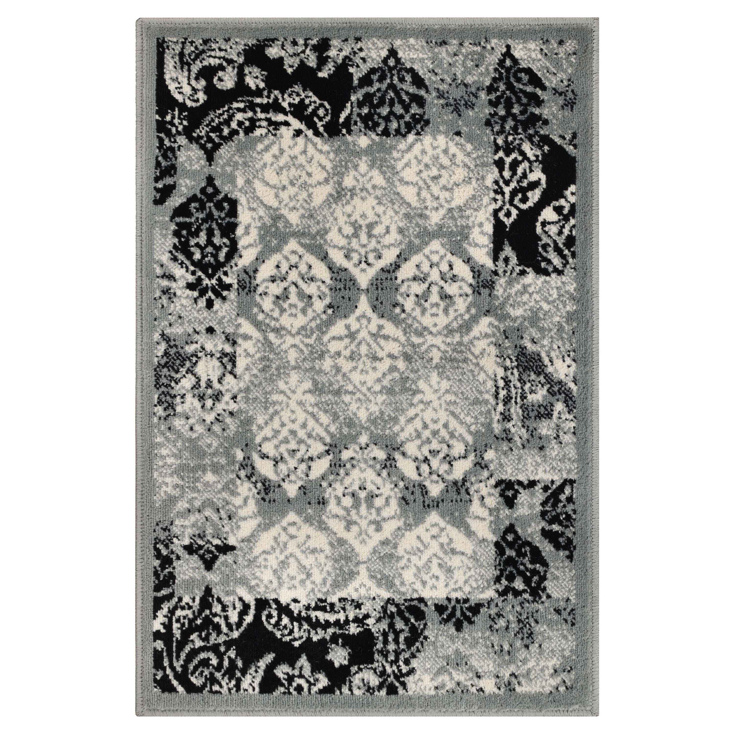 Mystique Modern Damask Indoor Area Rugs Or Runner - Blue Nile Mills