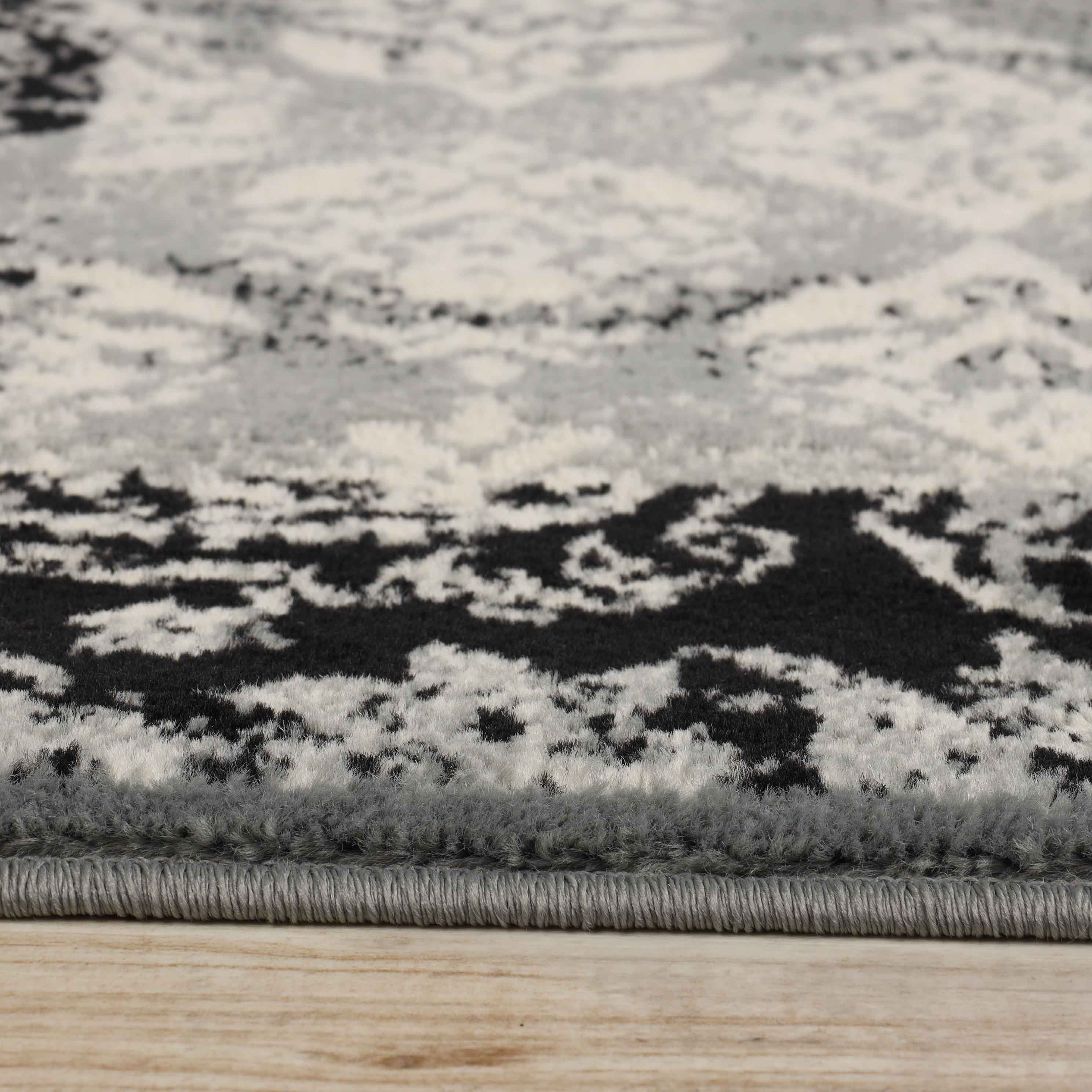 Mystique Modern Damask Indoor Area Rugs Or Runner - Blue Nile Mills