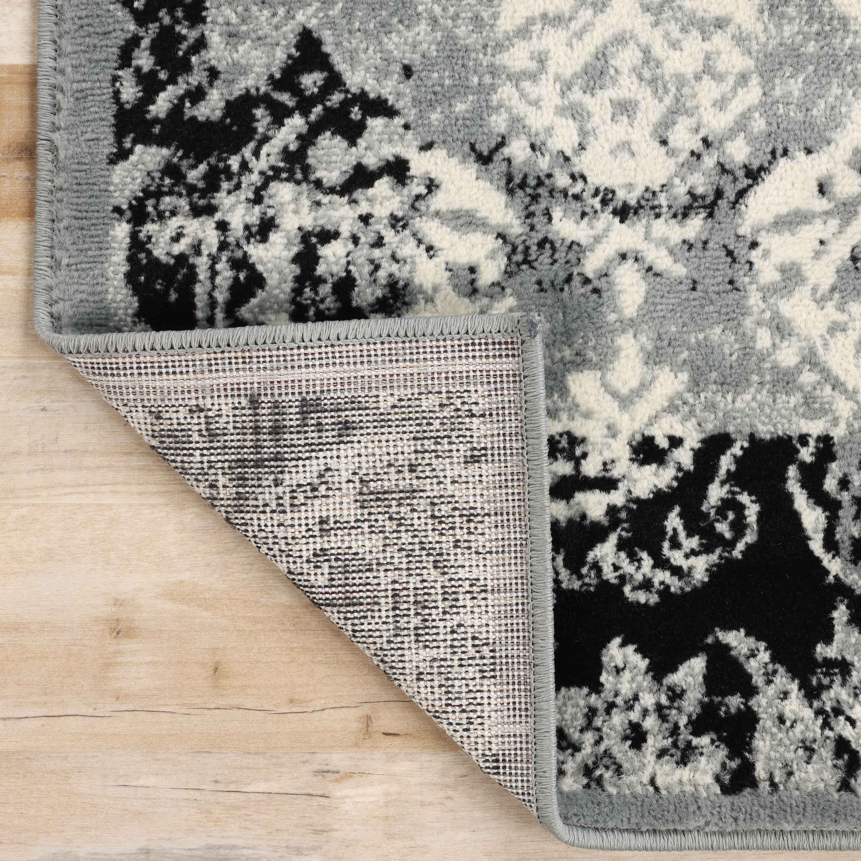 Mystique Modern Damask Indoor Area Rugs Or Runner - Blue Nile Mills