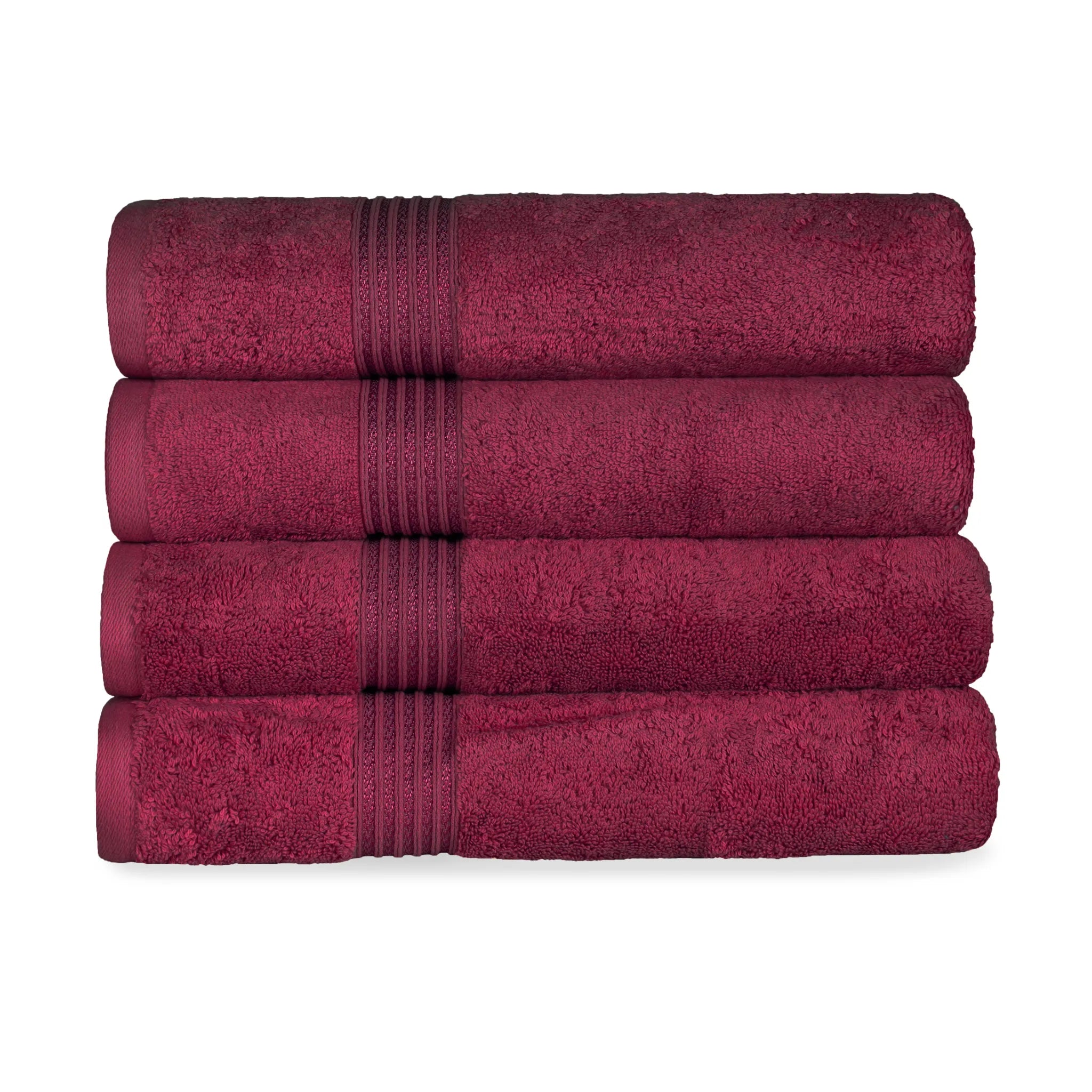 Heritage Egyptian Cotton Solid Bath Towel Set of 4 - Blue Nile Mills