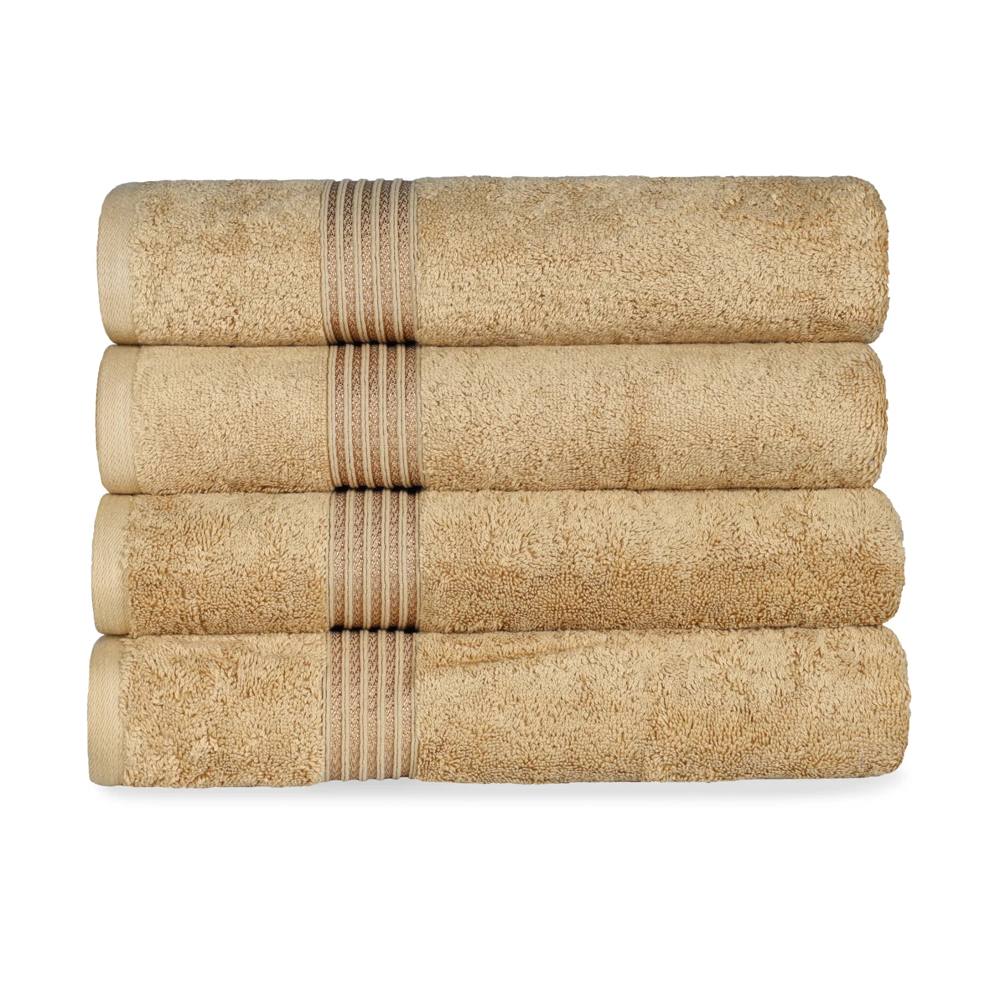 Heritage Egyptian Cotton Solid Bath Towel Set of 4 - Blue Nile Mills