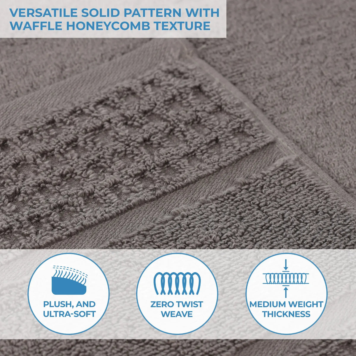 Superior Napa Cotton Absorbent Medium Weight Bath Towels, Set of 2