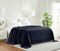 All-Season Chevron Cotton Bed Blanket & Sofa Throw - Navy Blue