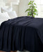 All-Season Chevron Cotton Bed Blanket & Sofa Throw - Navy Blue