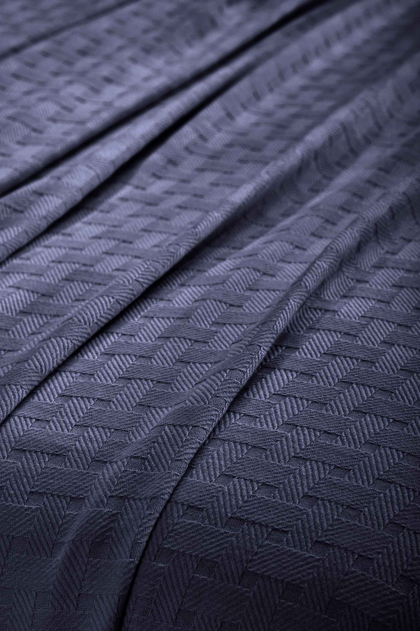 Basketweave All Season Cotton Bed Blanket - Blue Nile Mills
