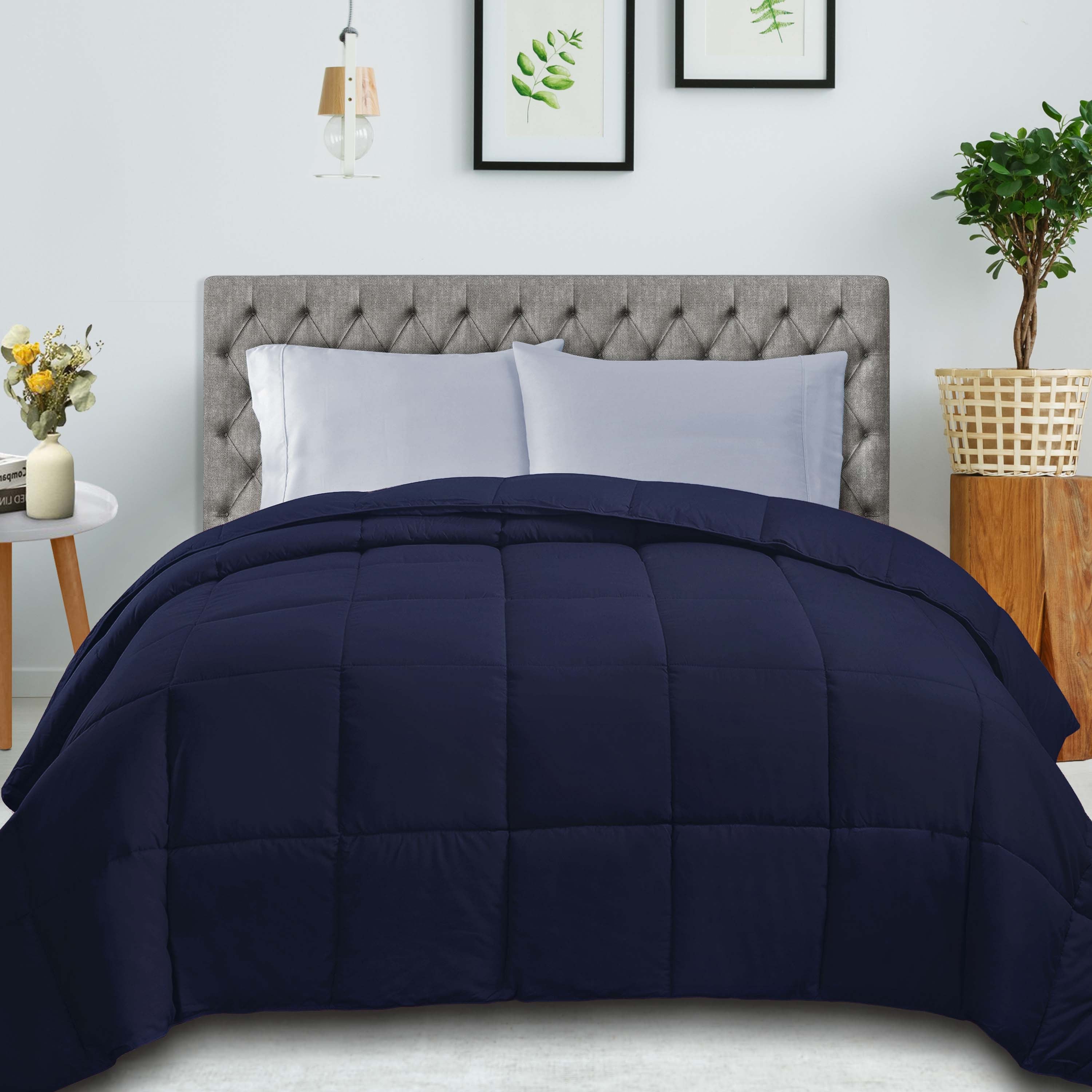 Classic All-Season Reversible Down Alternative Comforter - Blue Nile Mills