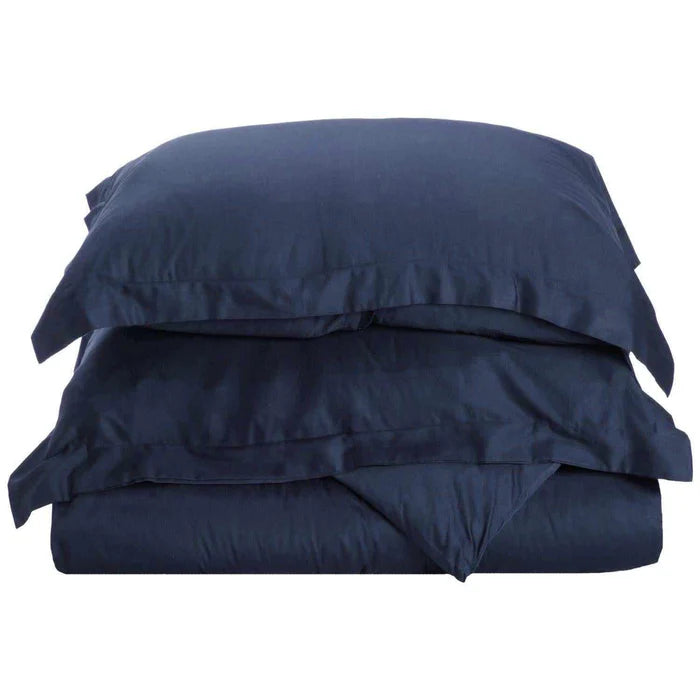 Egyptian Cotton 700 Thread Count Solid Duvet Cover Set - Blue Nile Mills