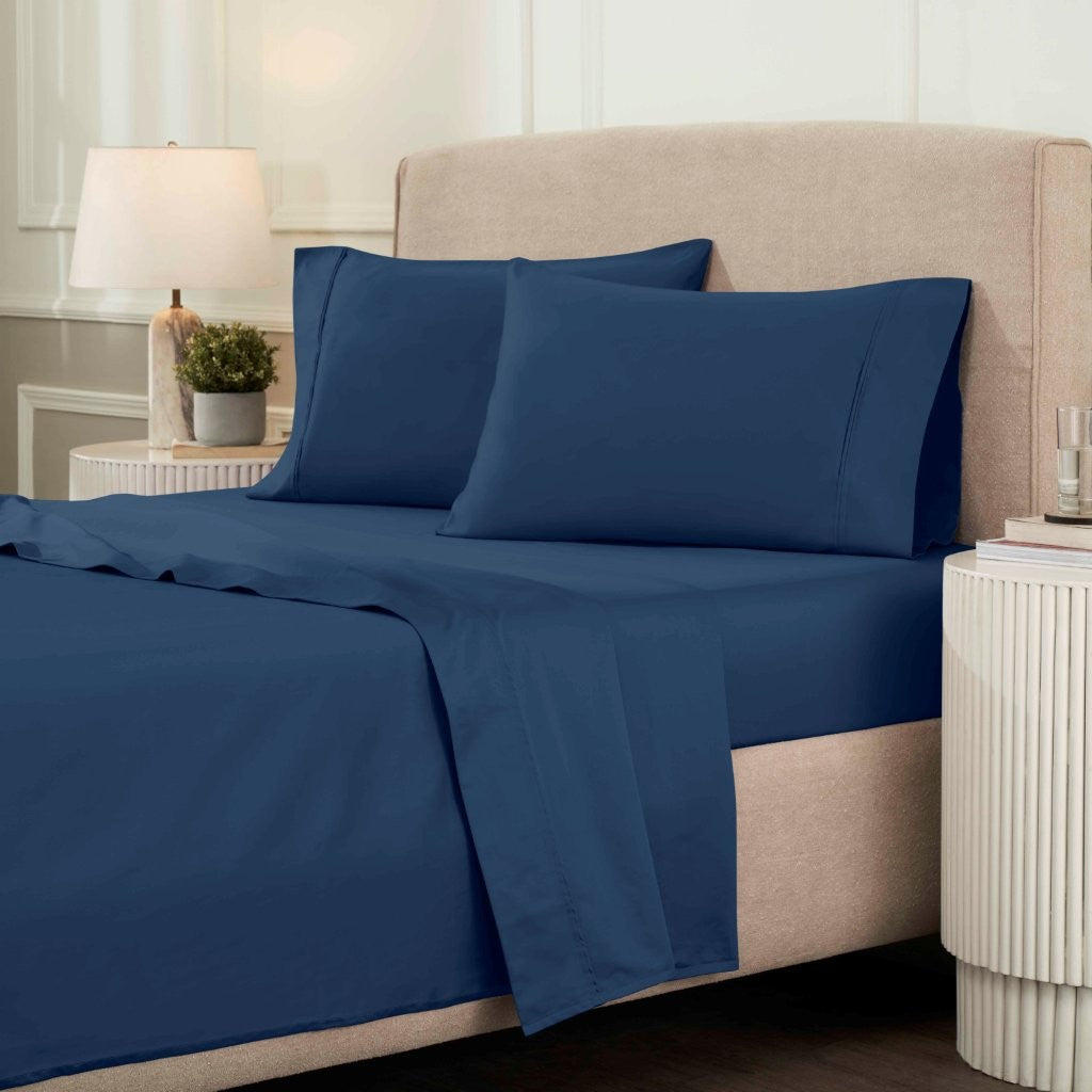 1200 Thread Count Egyptian Cotton Deep Pocket Sheet Set - Blue Nile Mills
