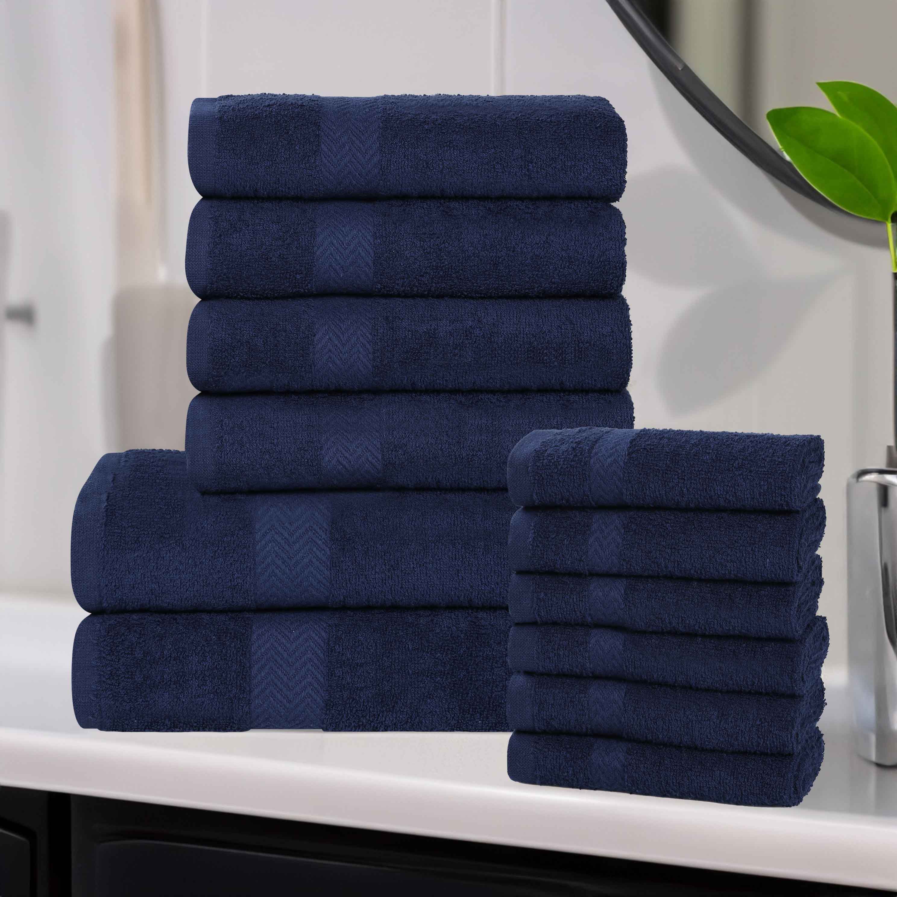 Franklin Cotton Eco Friendly 12 Piece Towel Set - Blue Nile Mills