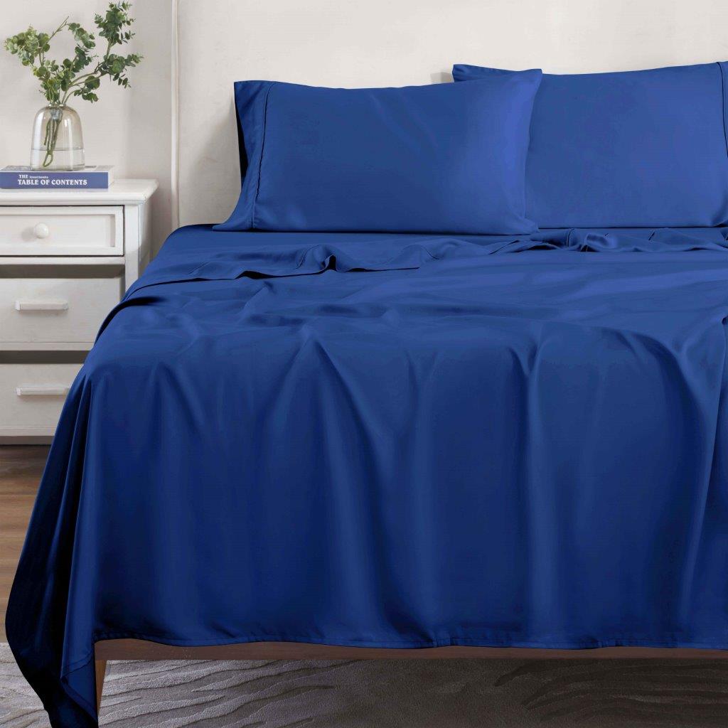 Modal from Beechwood 300 Thread Count Solid Deep Pocket Sheet Set - Blue Nile Mills