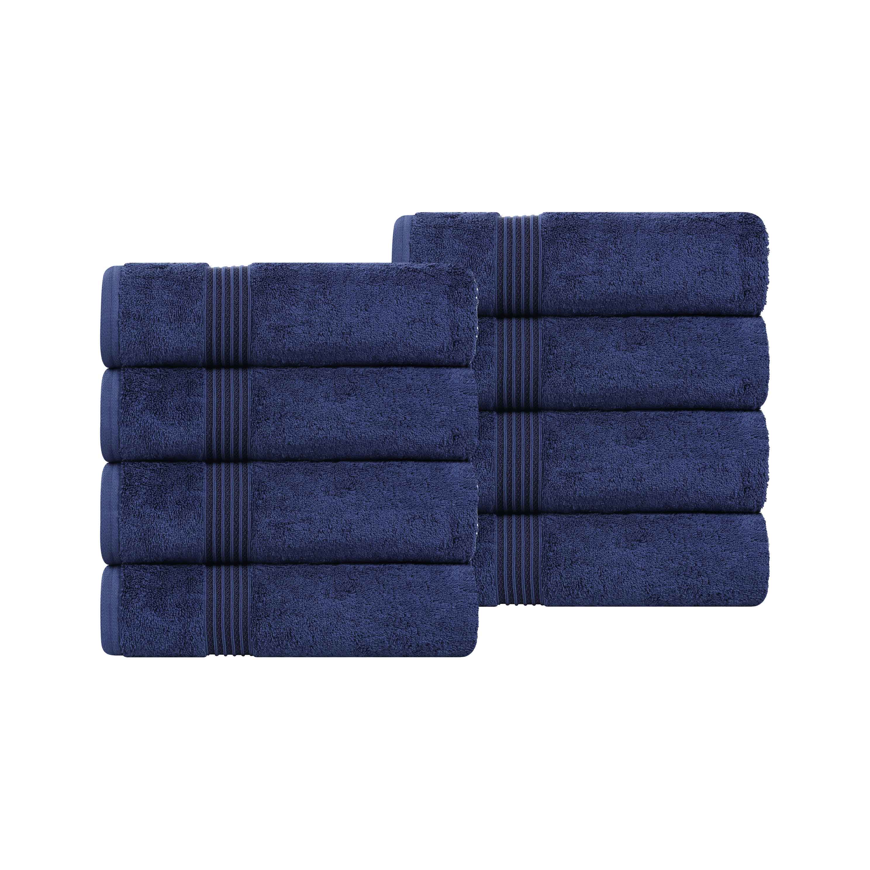 Heritage Egyptian Cotton Hand Towel Set of 8 - Blue Nile Mills