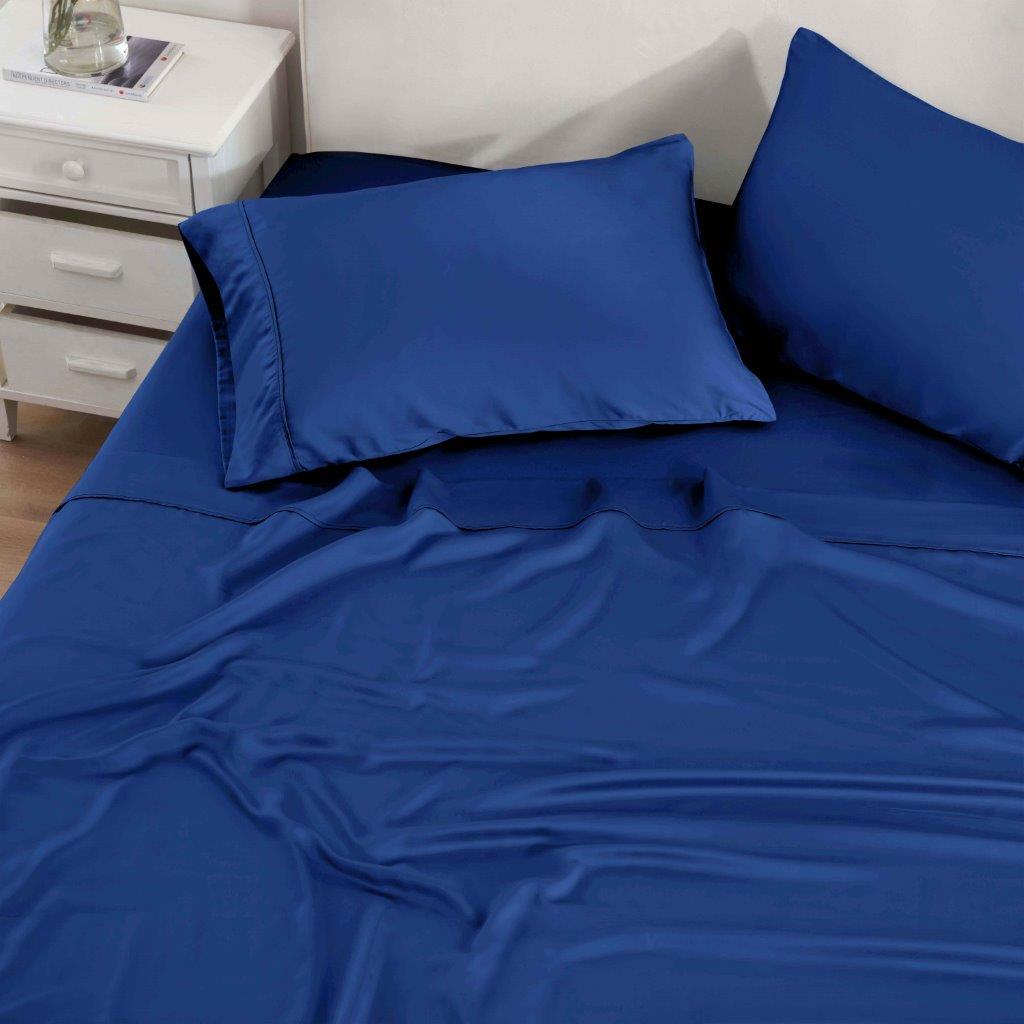 Modal from Beechwood 300 Thread Count Solid Deep Pocket Sheet Set - Blue Nile Mills