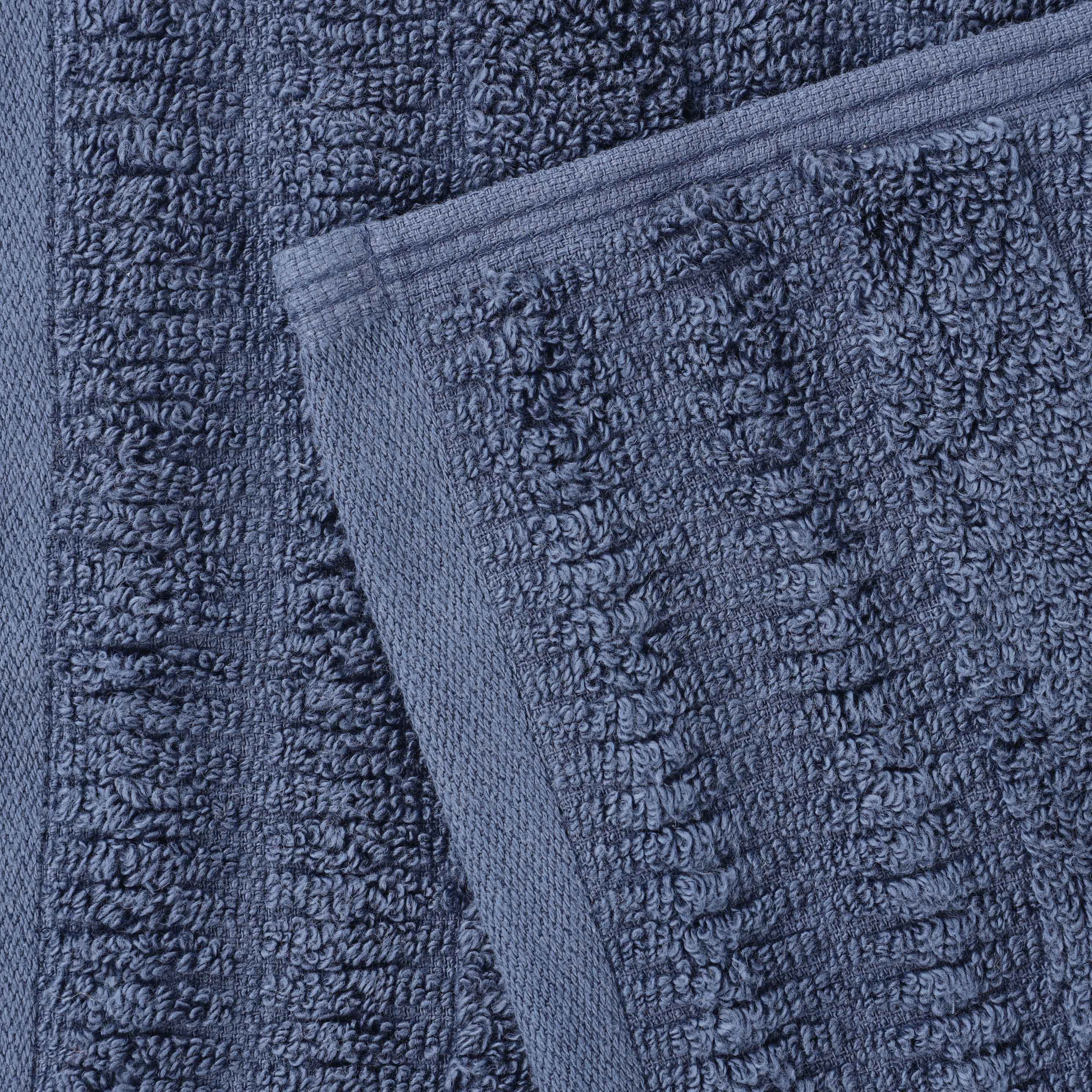 Mika Smart Twist Cotton Solid Vertical Ribbed 12 Piece Towel Set - Blue Nile Mills