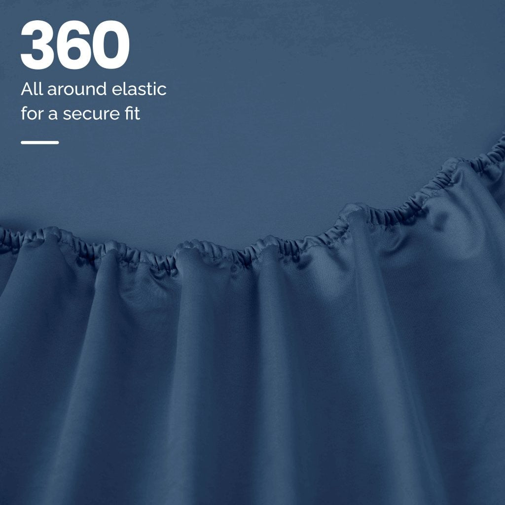 1200 Thread Count Egyptian Cotton Deep Pocket Sheet Set - Blue Nile Mills