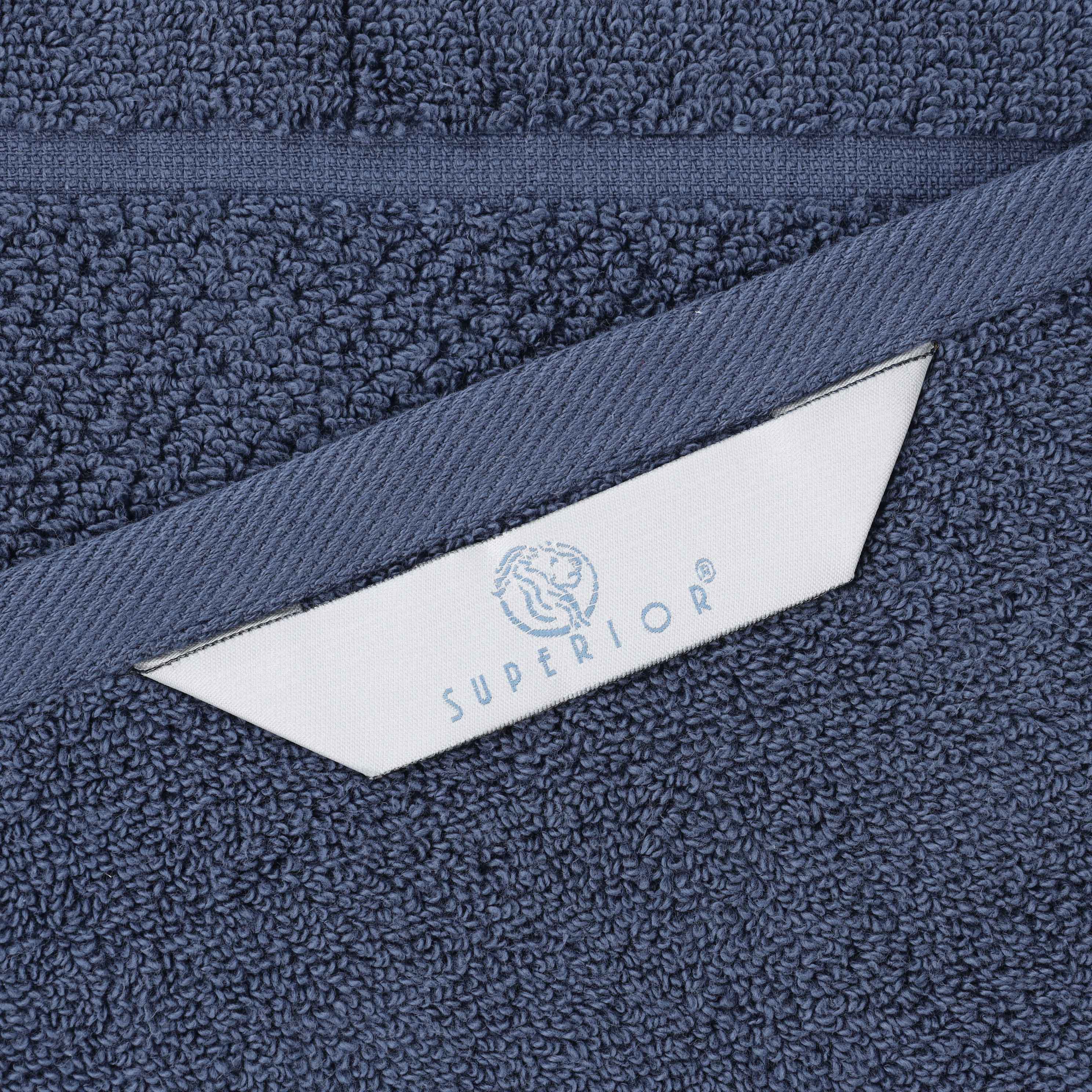 Mile Smart Twist Cotton Medium Weight Solid Face Towels, Set of 12 - Blue Nile Mills