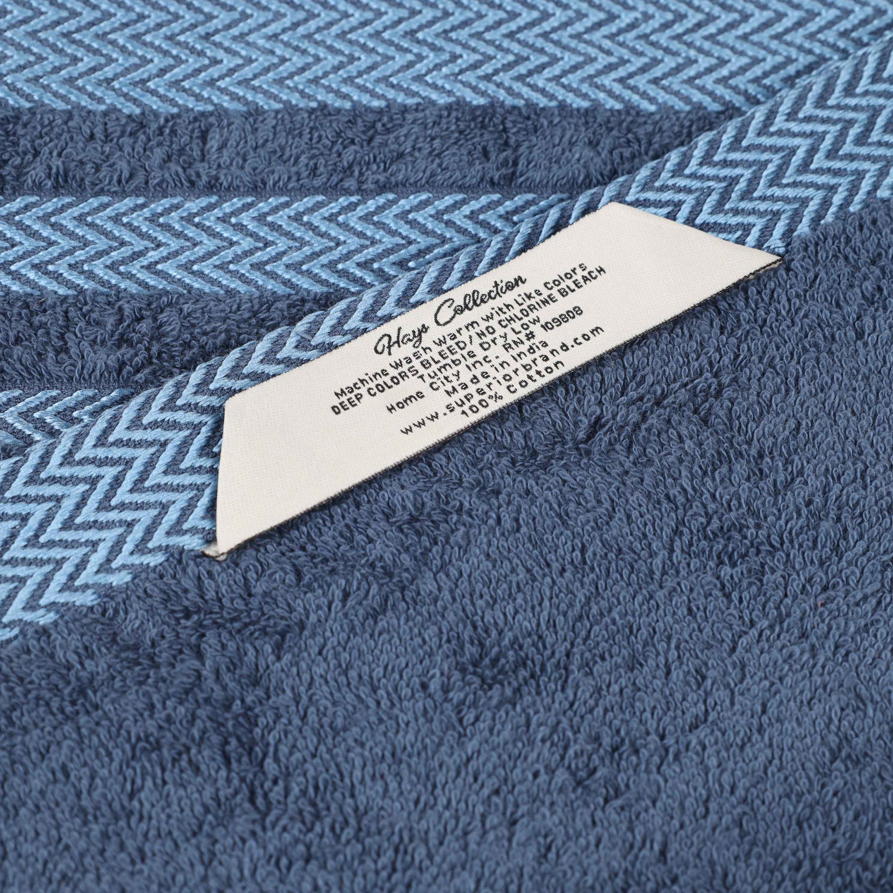 Hays Cotton Soft Medium Weight Bath Towel Set of 3 - Blue Nile Mills