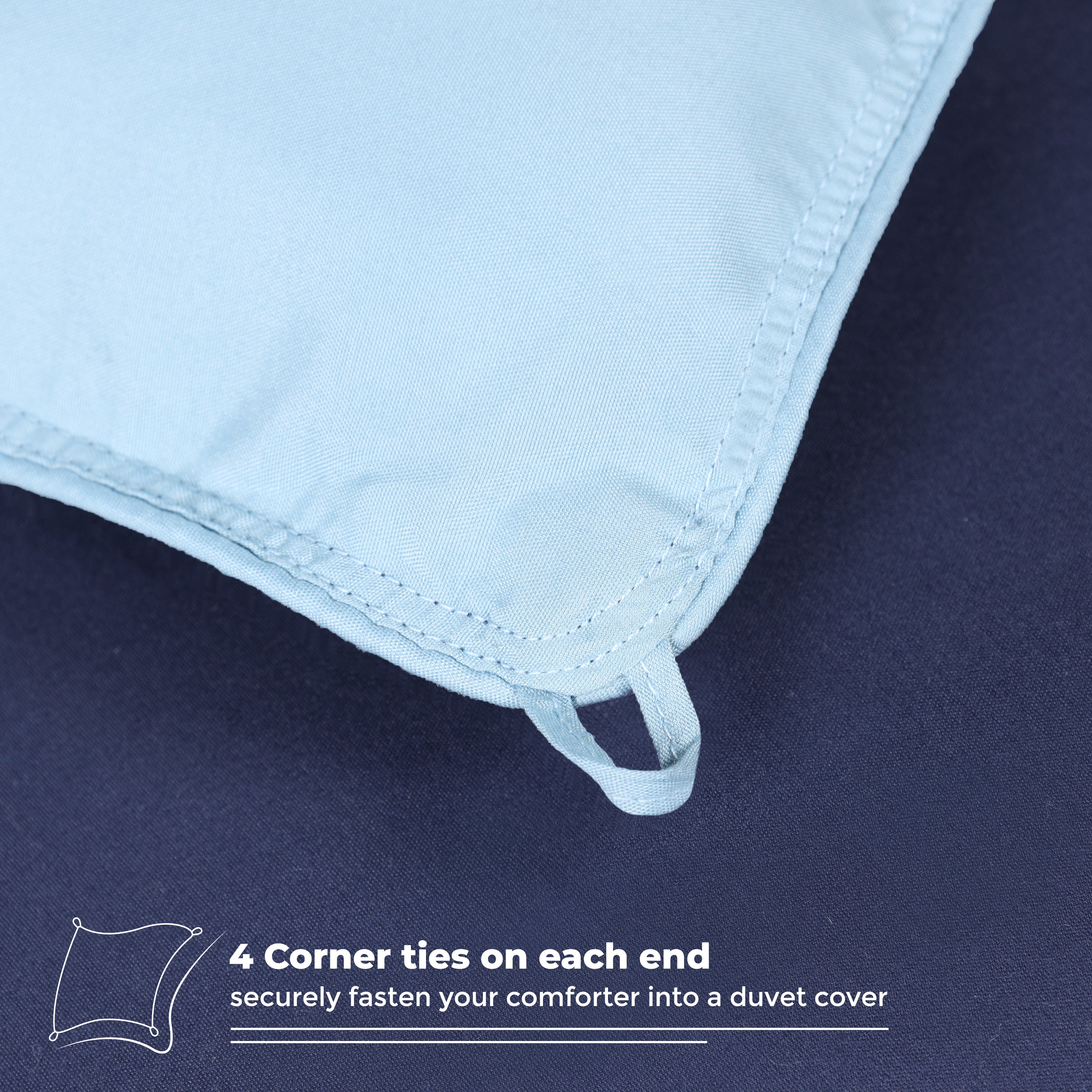 Brushed Microfiber Reversible Comforter - Blue Nile Mills