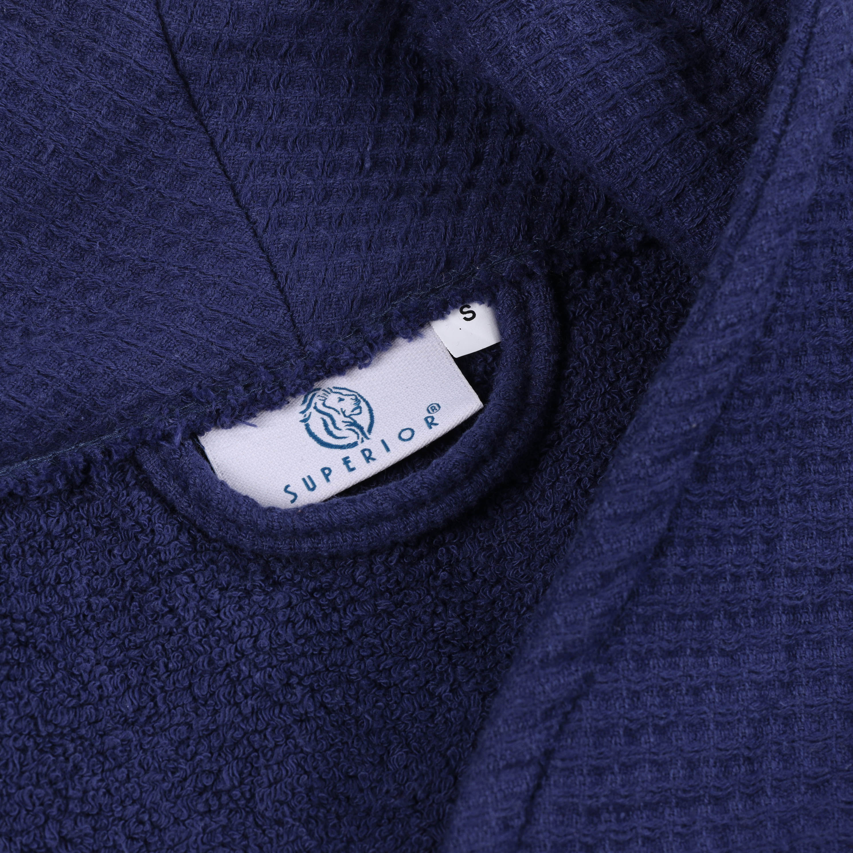 Waffle Weave Cotton Soft Lightweight Oversized Unisex Adult Bath Robe - Blue Nile Mills