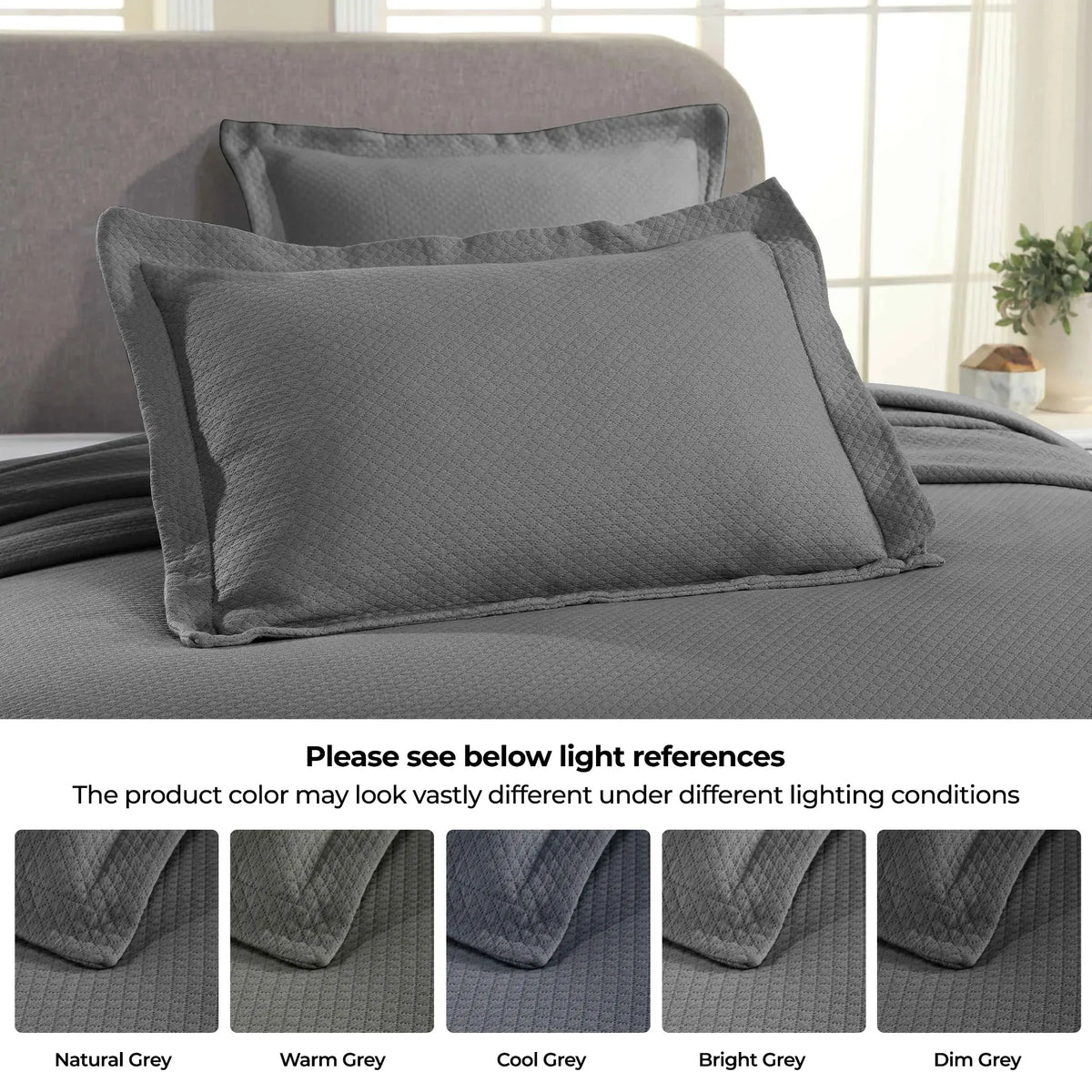 Jacquard Matelassé Cotton Diamond Solitaire Bedspread Set