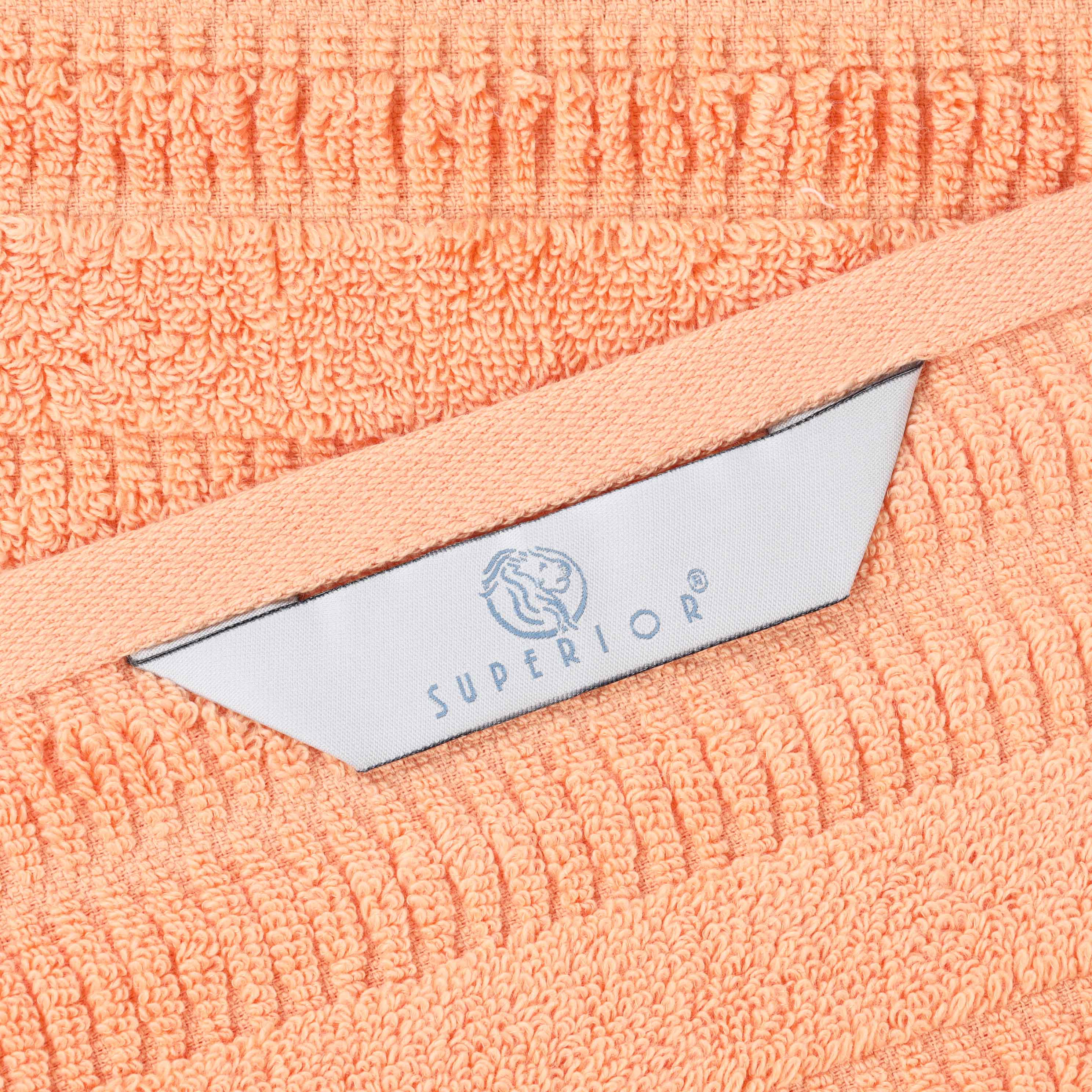 Mika Smart Twist Cotton Solid Vertical Ribbed 12 Piece Towel Set - Blue Nile Mills