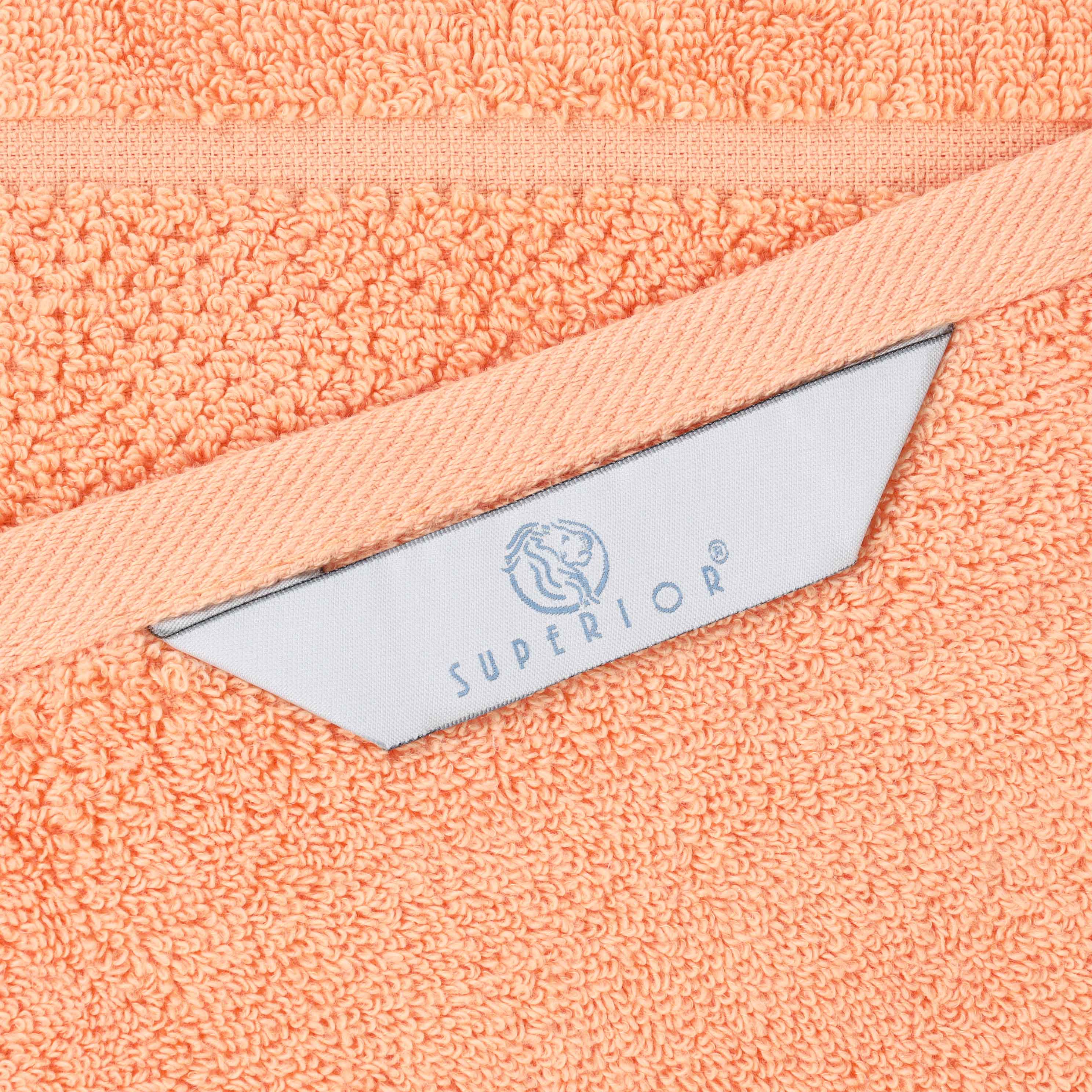 Mile Smart Twist Cotton Solid Broad Border 6 Piece Towel Set - Blue Nile Mills