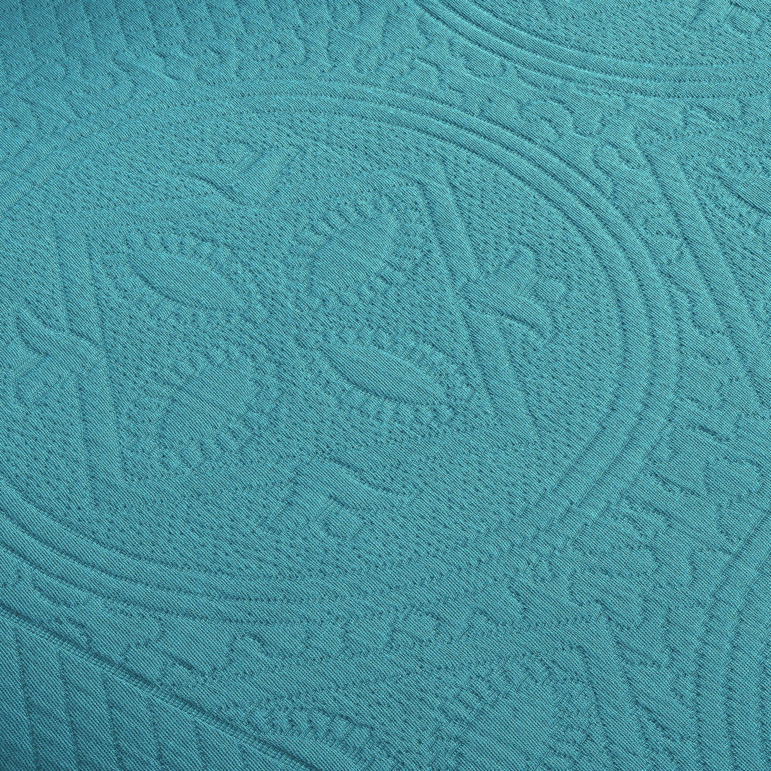 Celtic Circle Jacquard Matelasse Cotton Bedspread Set - Blue Nile Mills