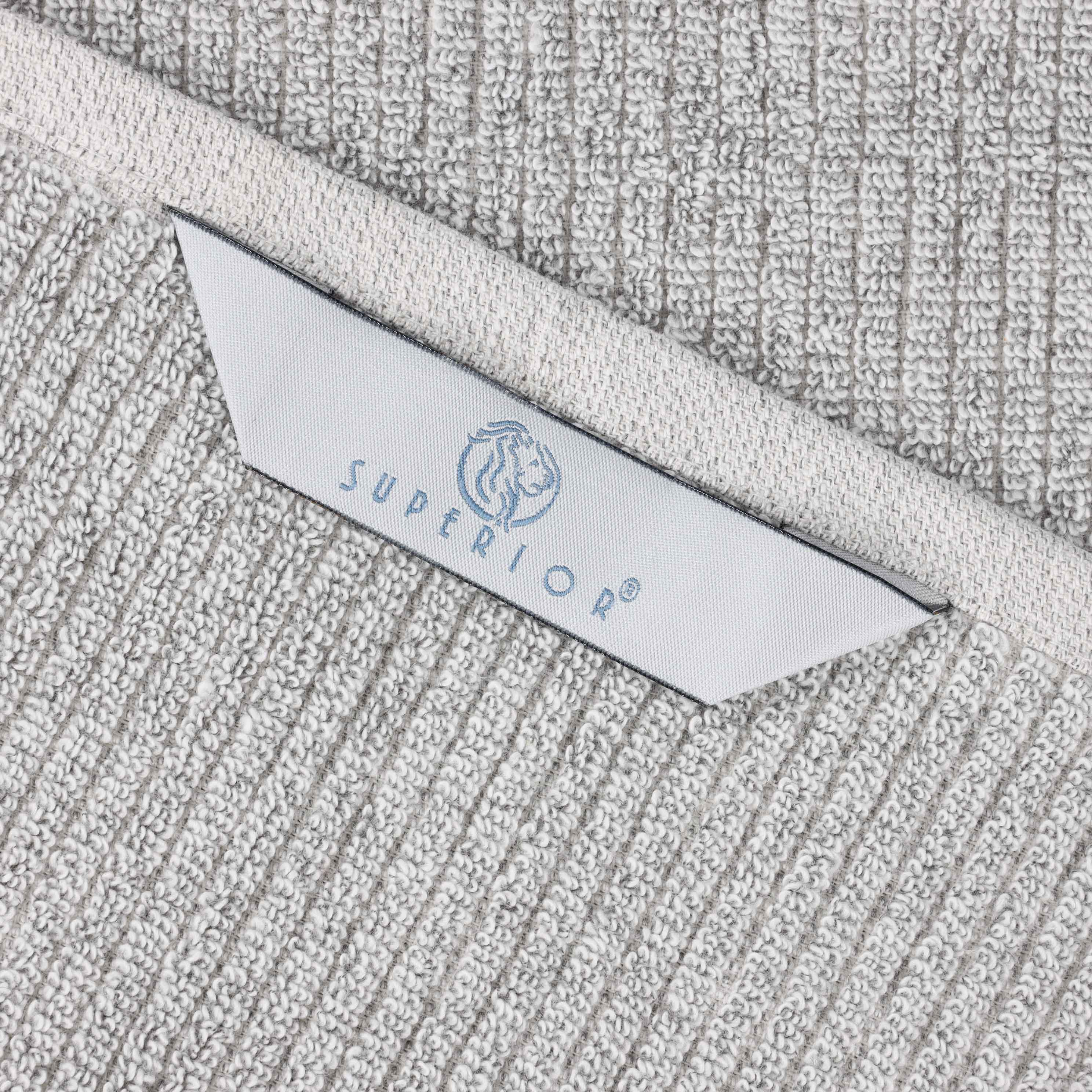 Destin Cotton Blend Solid Ribbed Design Bath Sheets, Set of 2 - Blue Nile Mills