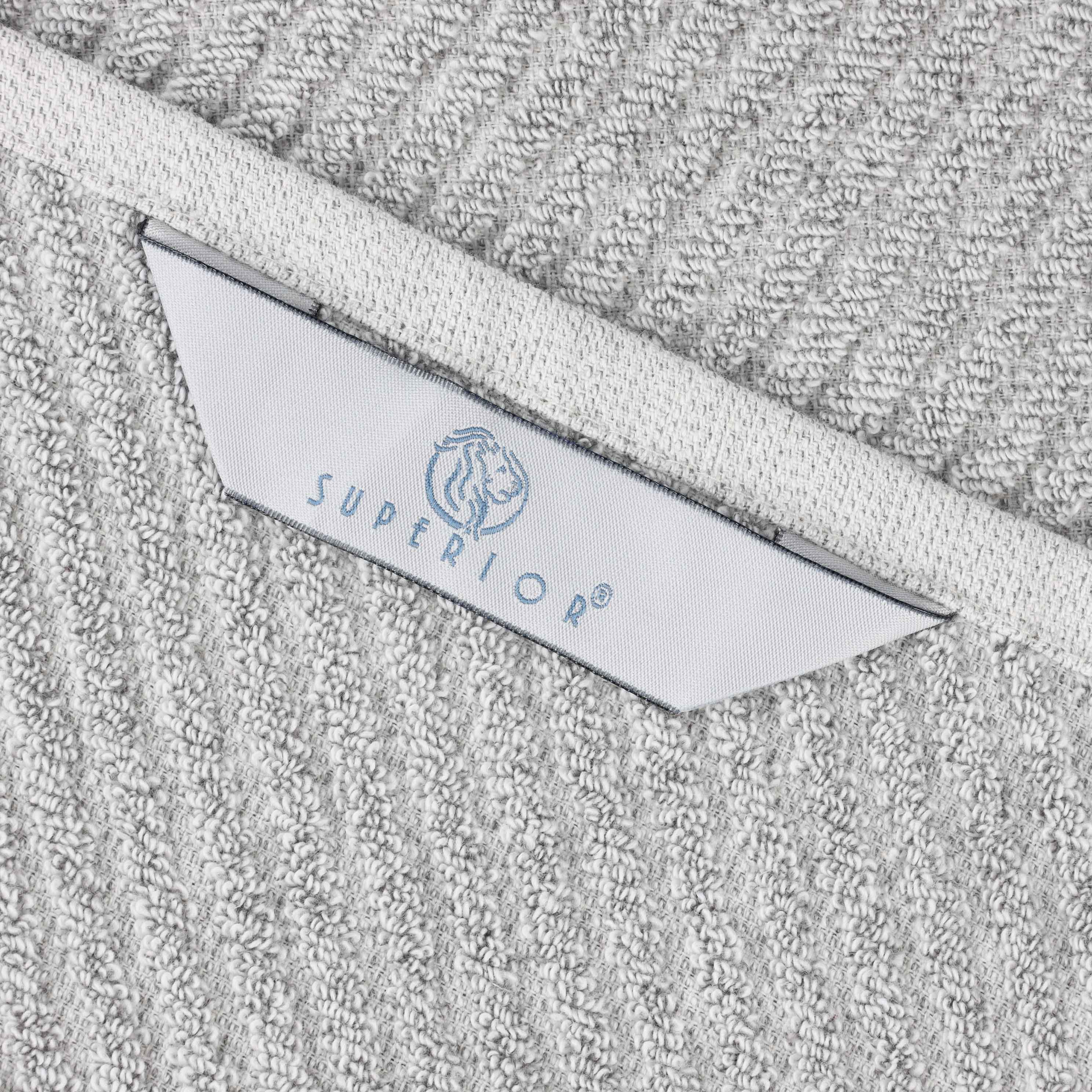 Amelia Cotton Blend Diagonal Stripes Hand Towels, Set of 6 - Blue Nile Mills