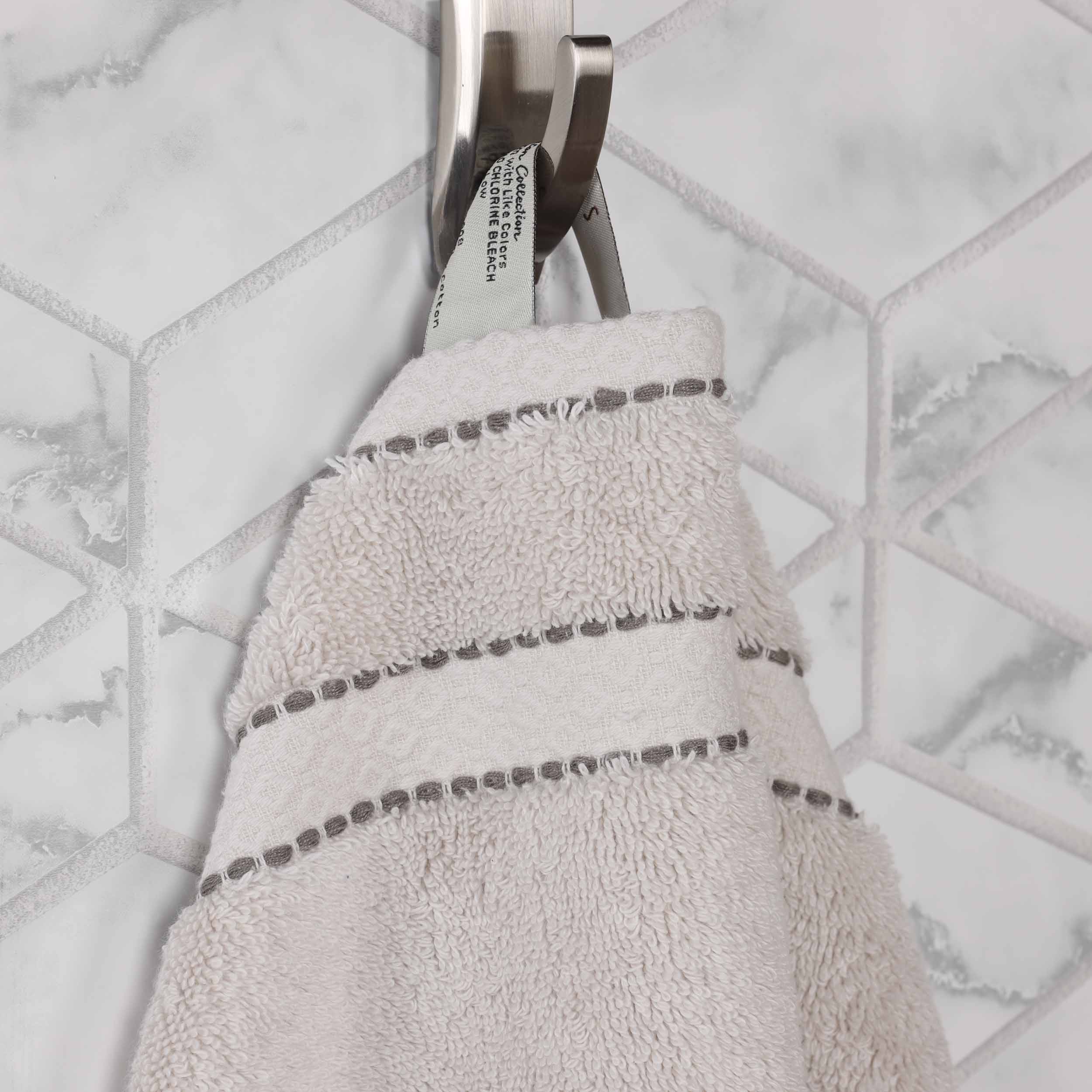 Niles Egypt Produced Giza Cotton Dobby Absorbent 9 Piece Towel Set - Blue Nile Mills